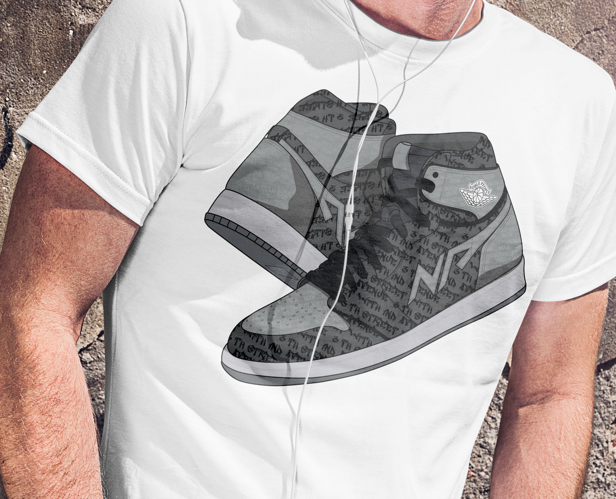 Принт для мужской одежды — Иллюстрация на Dprofile