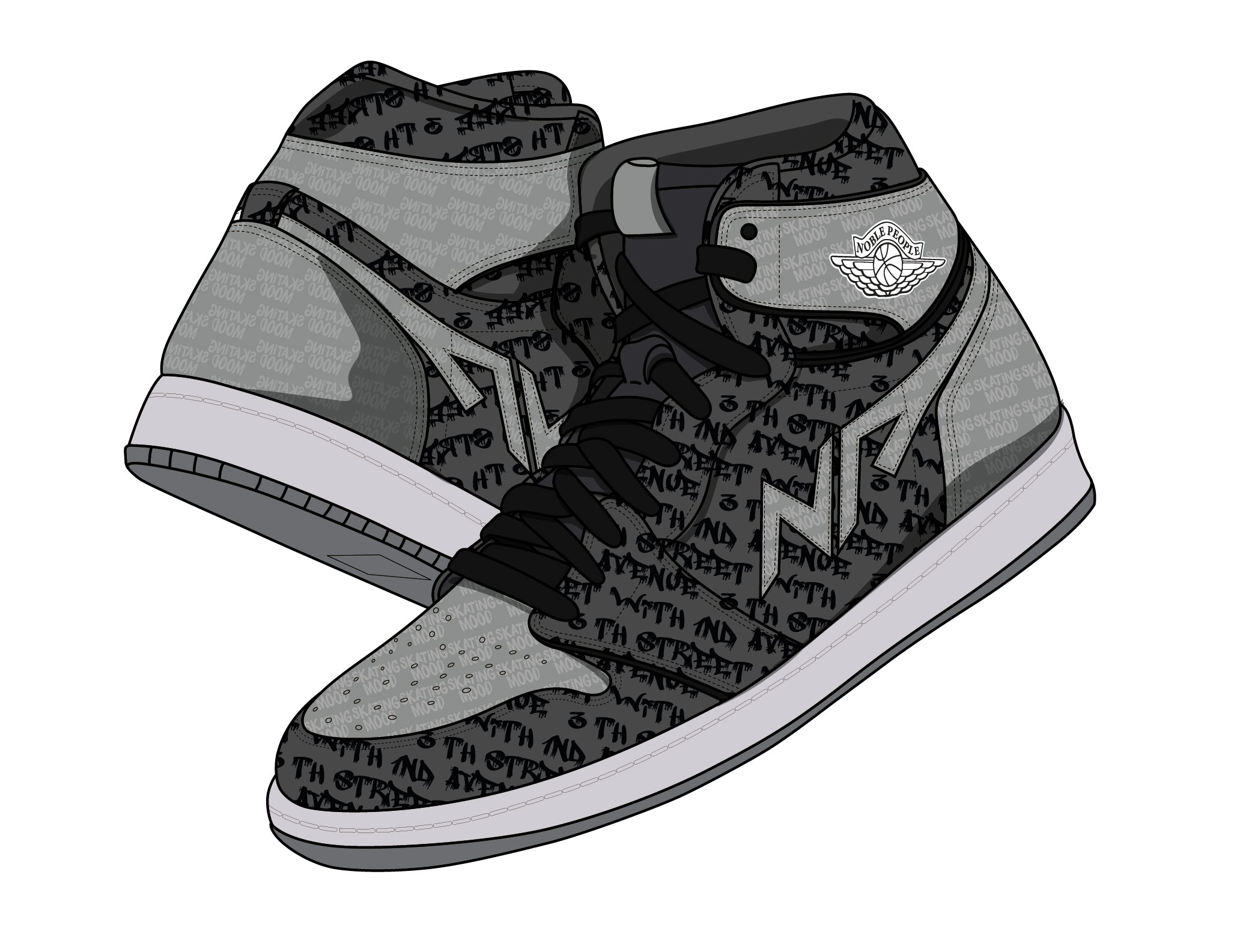 Принт для мужской одежды — Изображение №1 — Иллюстрация на Dprofile