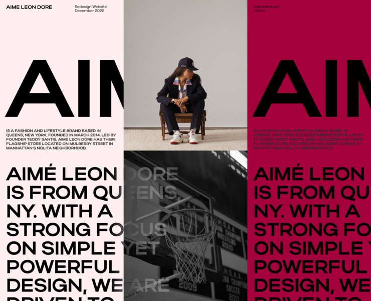 Aime Leon Dore | Redesign Concept — Интерфейсы на Dprofile