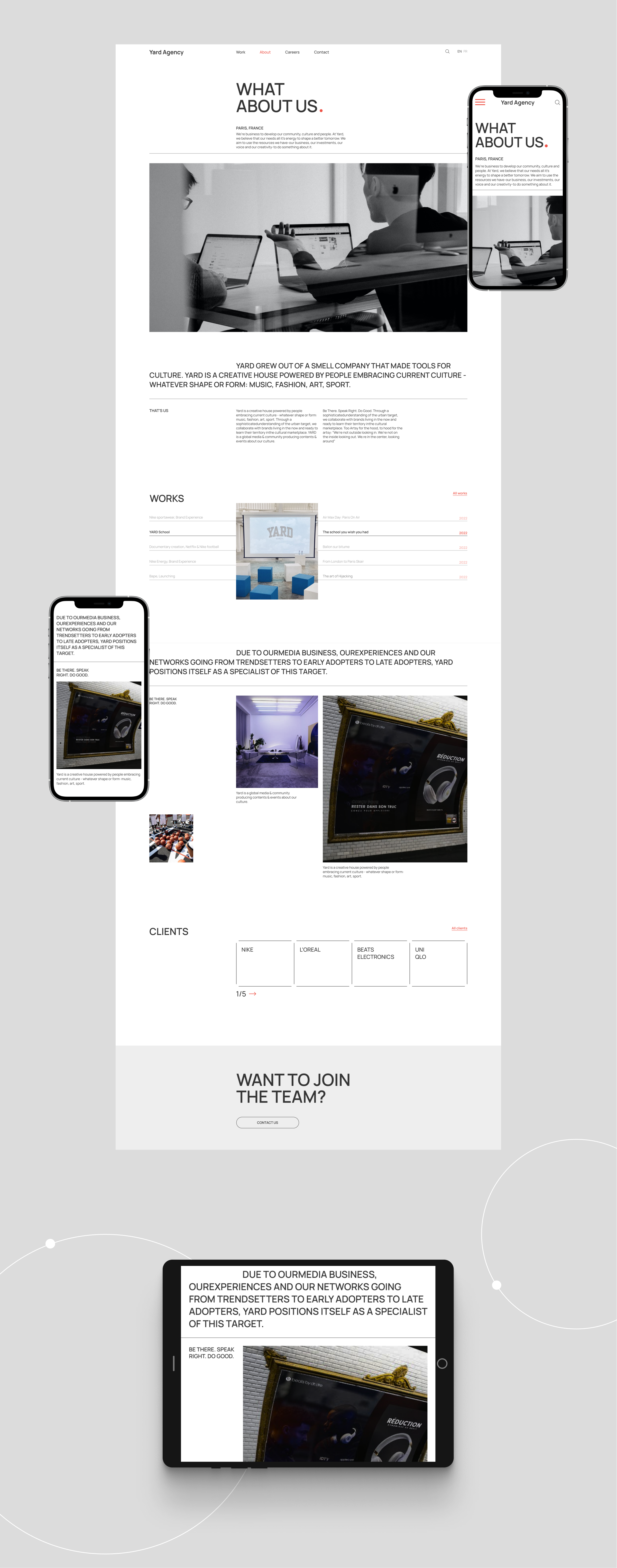 Yard Agency - Redesign Website — Изображение №4 — Интерфейсы на Dprofile