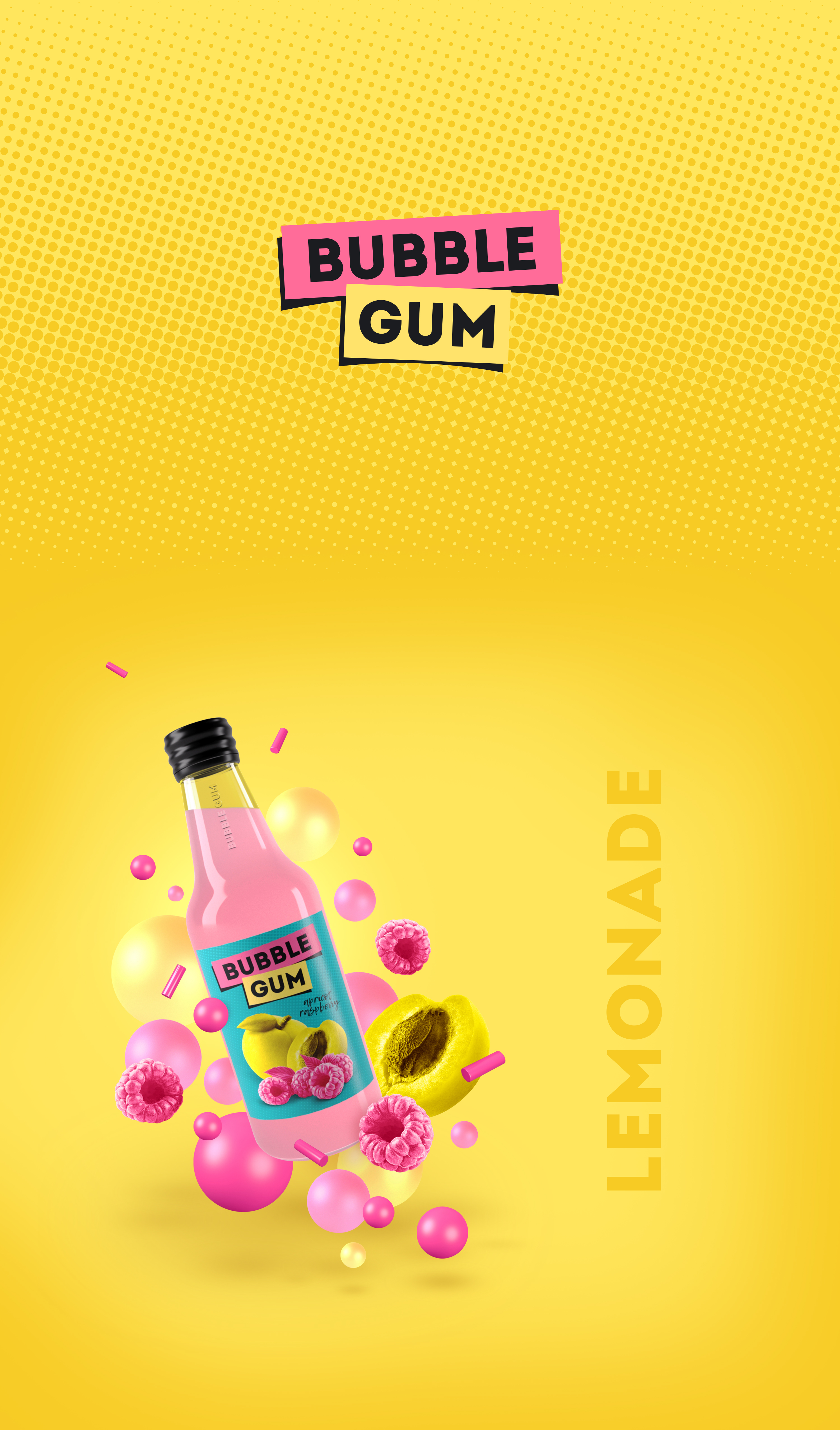 Концепт этикеток для лимонадов "Bubble gum" — Изображение №1 — Брендинг, Иллюстрация на Dprofile