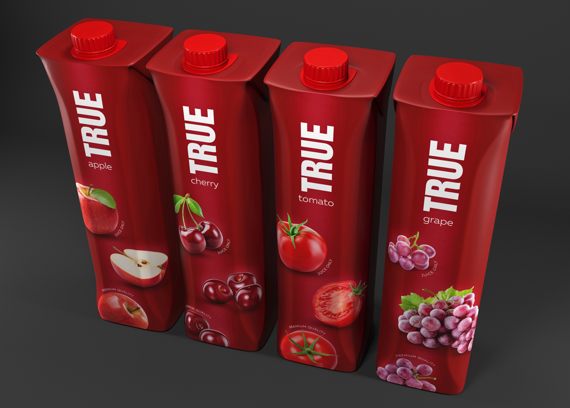 Концепт упаковки сока TRUE — Изображение №2 — Брендинг на Dprofile