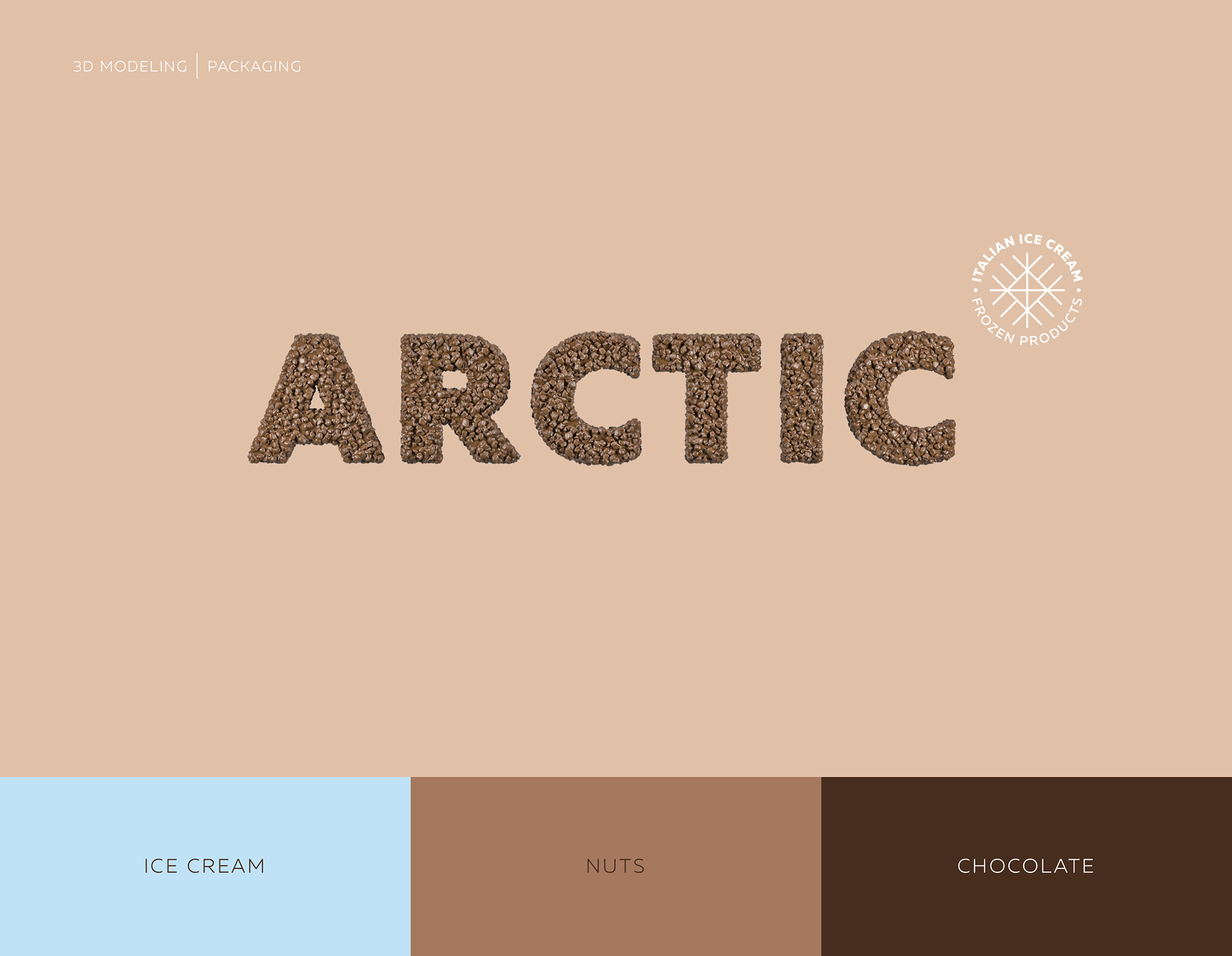 Концепт упаковки мороженого Arctic и 3d модели — Изображение №1 — Брендинг, Иллюстрация на Dprofile