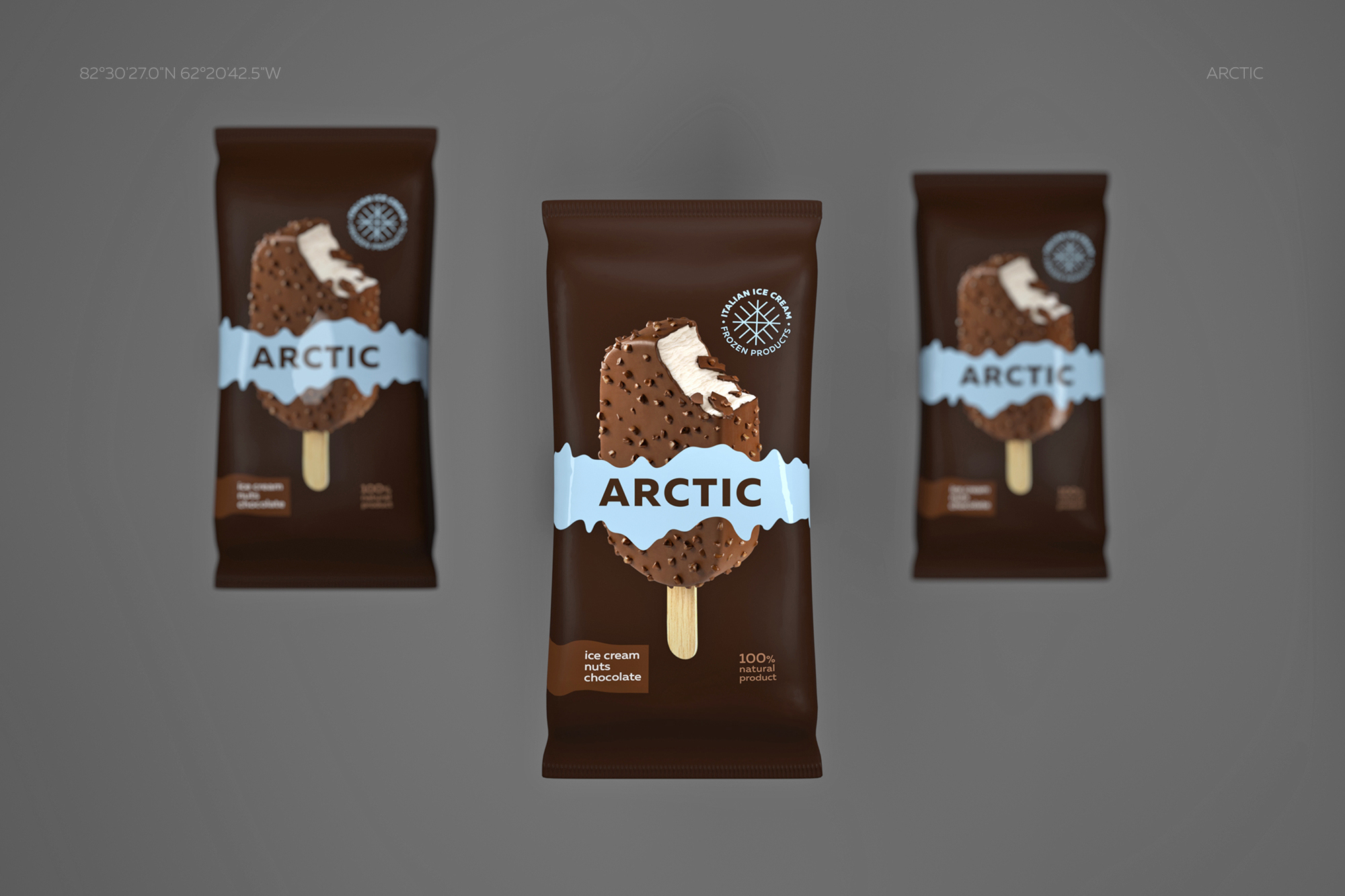 Концепт упаковки мороженого Arctic и 3d модели — Изображение №6 — Брендинг, Иллюстрация на Dprofile