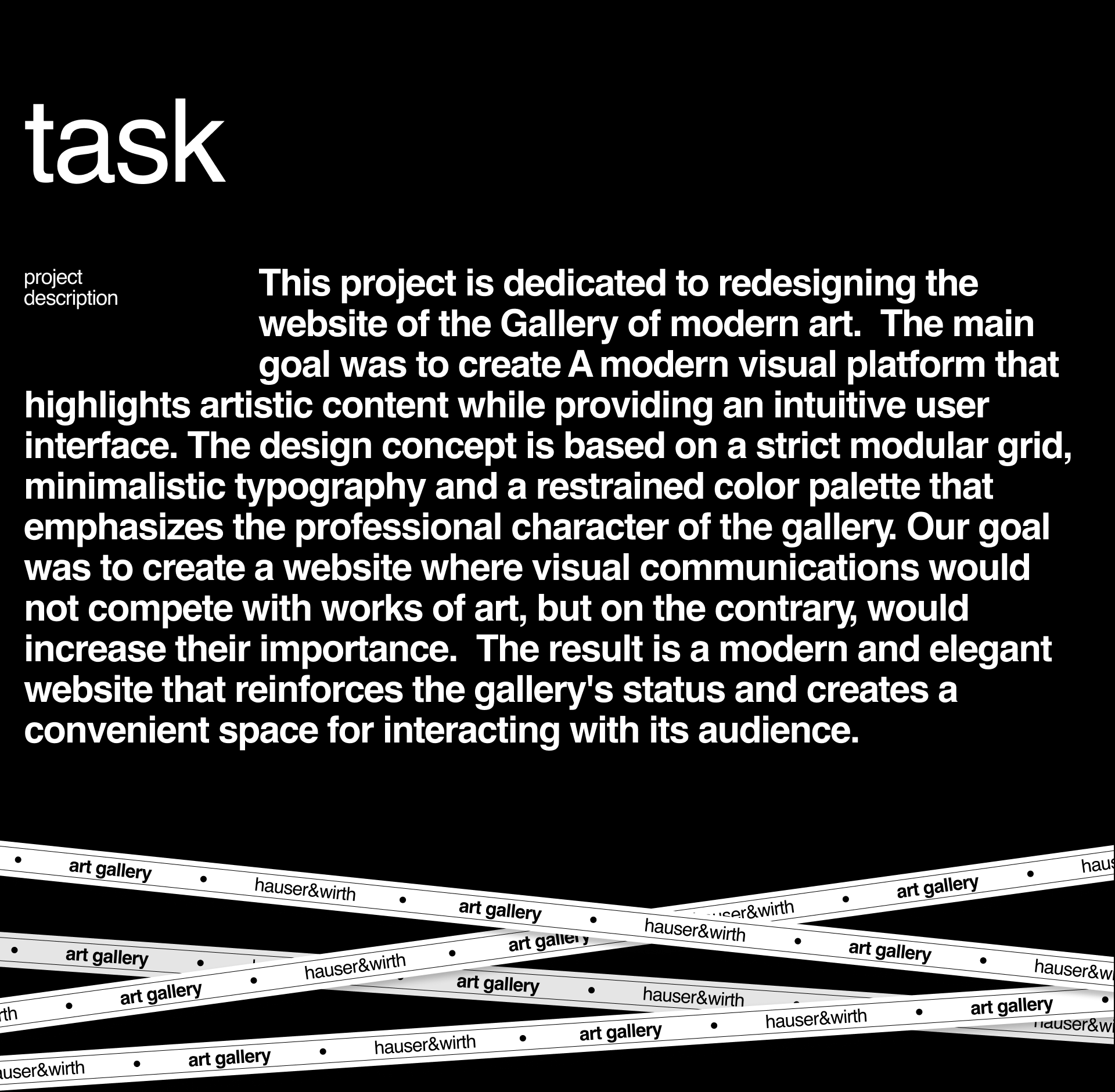 CONTEMPORARY ART GALLERY | Concept design — Изображение №2 — Интерфейсы, Брендинг на Dprofile