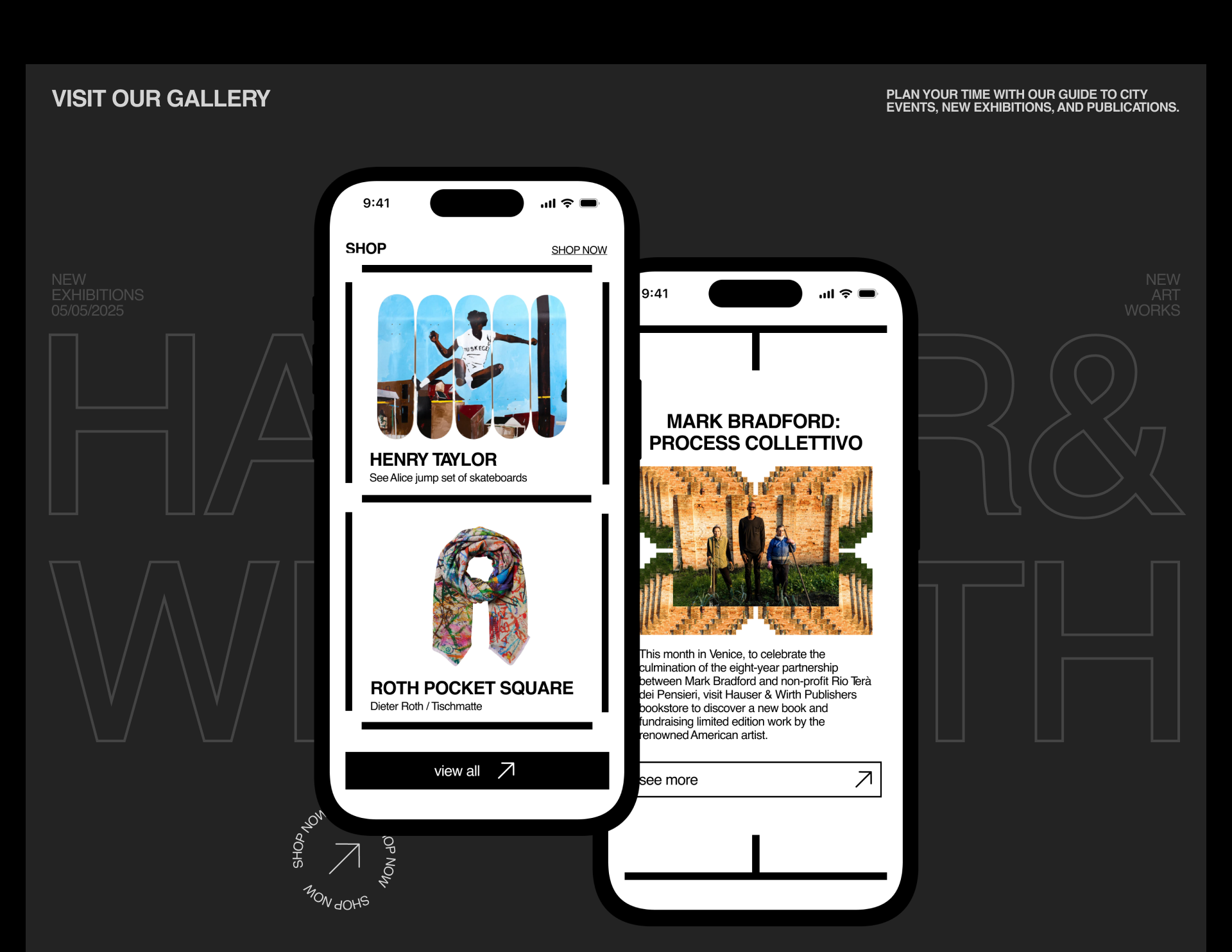 CONTEMPORARY ART GALLERY | Concept design — Изображение №4 — Интерфейсы, Брендинг на Dprofile