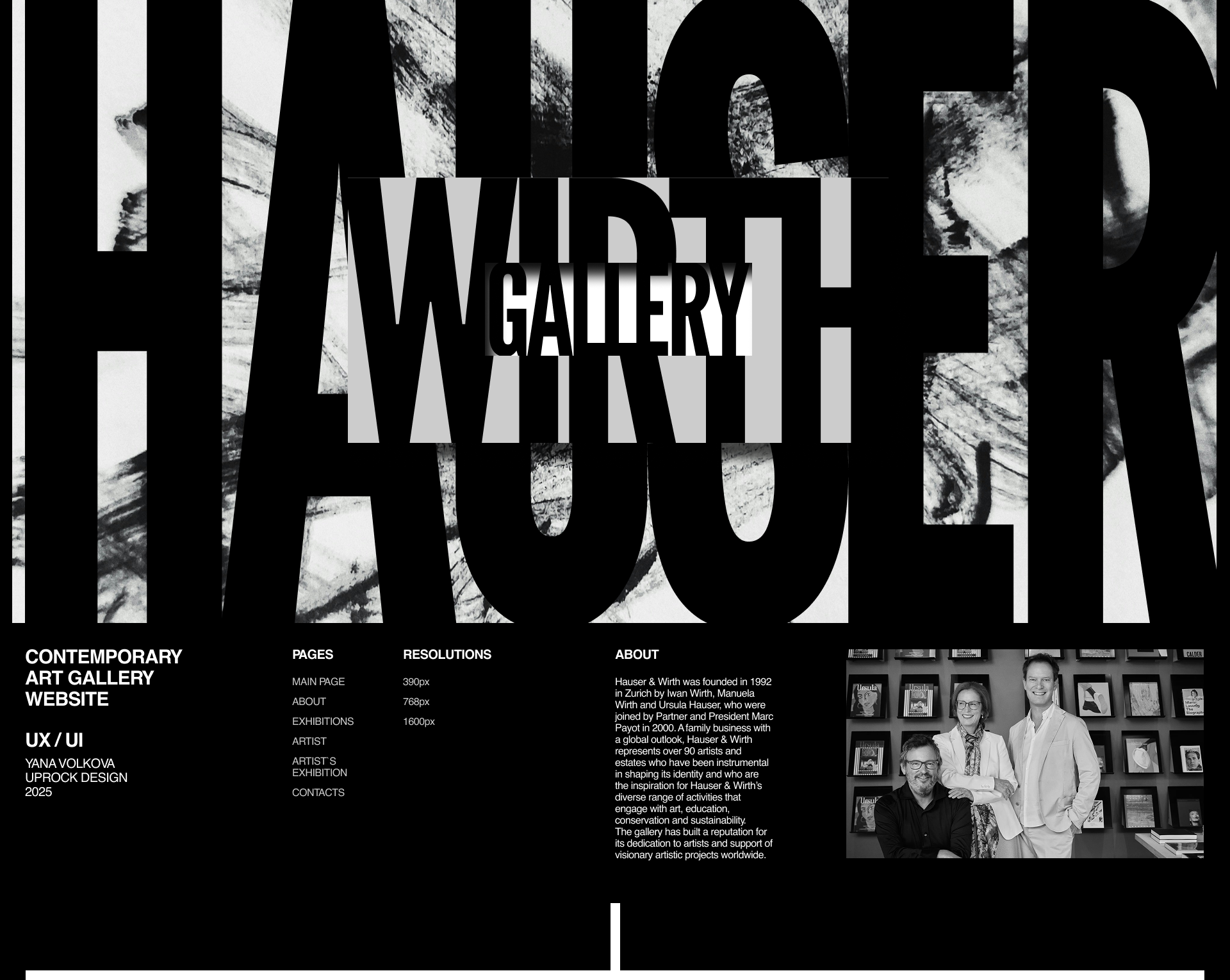 CONTEMPORARY ART GALLERY | Concept design — Изображение №1 — Интерфейсы, Брендинг на Dprofile