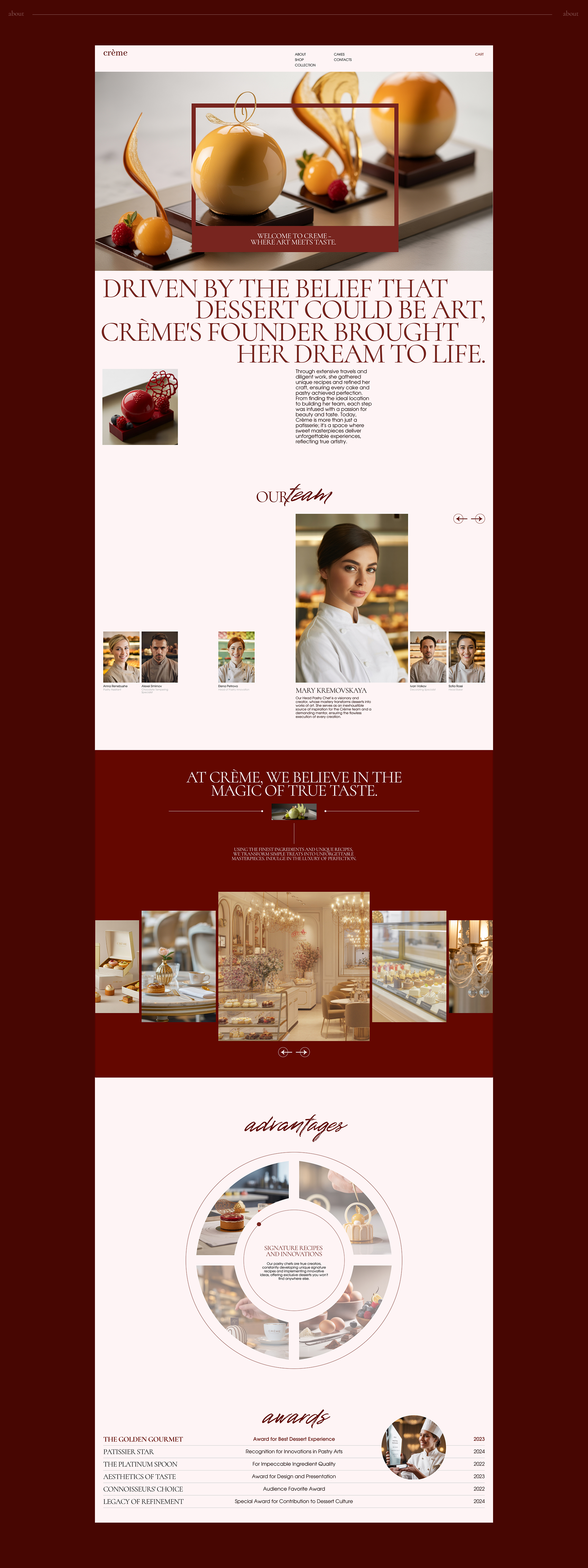 CONCEPT DESIGN | Patisserie boutique — Изображение №6 — Интерфейсы, Графика на Dprofile