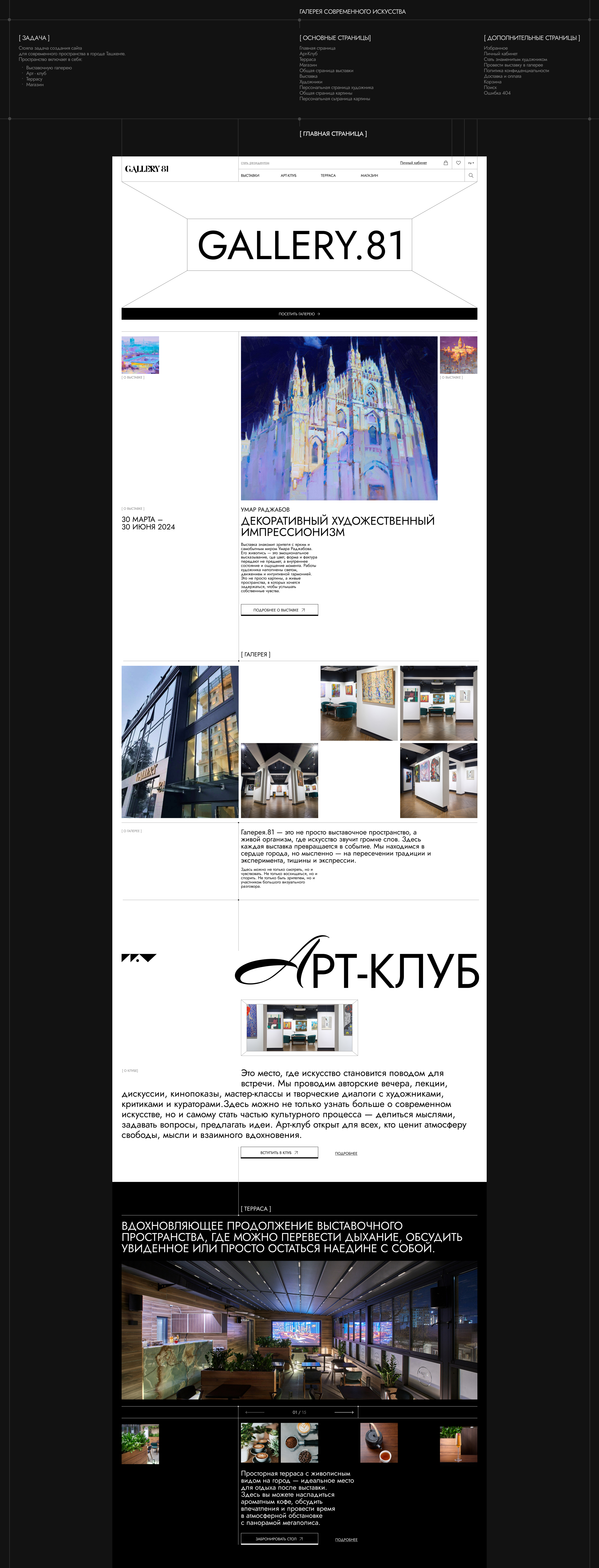 Art Gallery.81 | Выставочная Галерея.81 — Изображение №2 — Интерфейсы, Графика на Dprofile