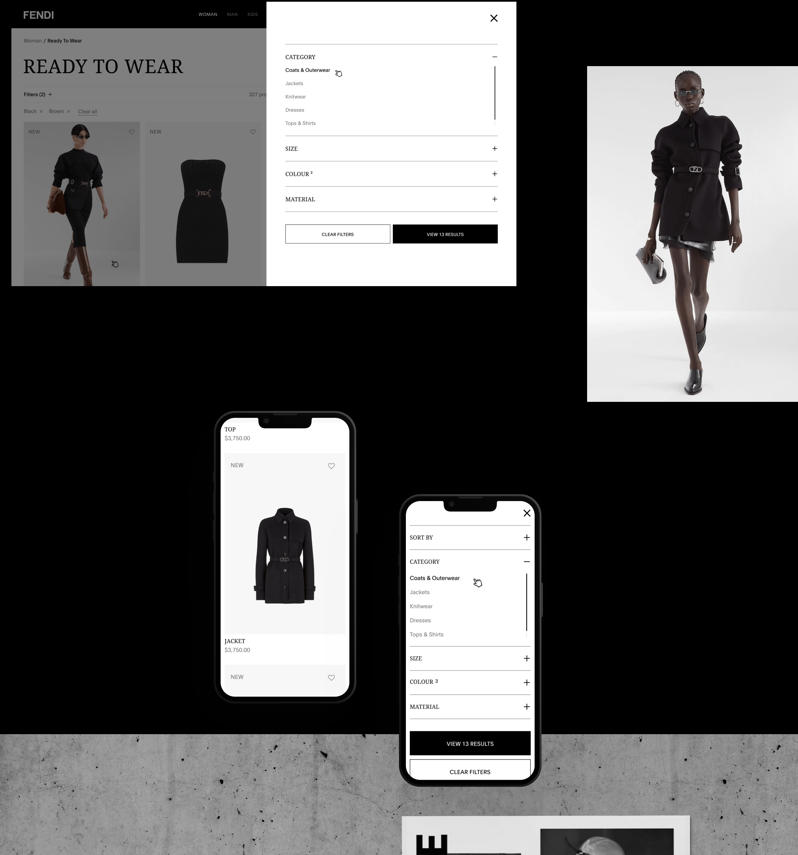 Fendi | e-commerce redesign — Изображение №6 — Интерфейсы на Dprofile