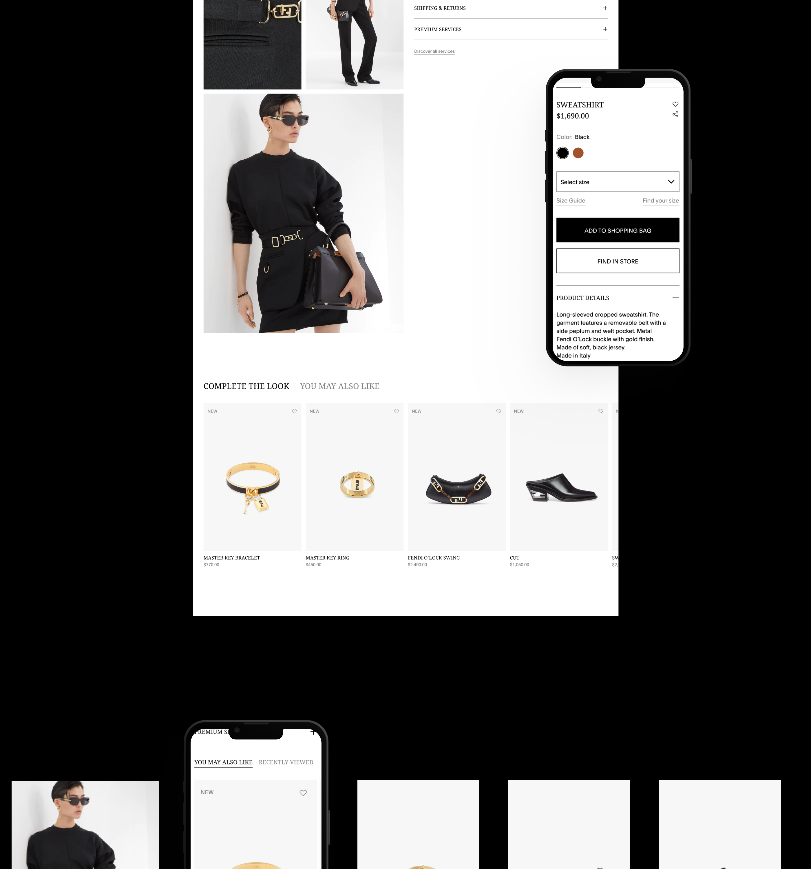 Fendi | e-commerce redesign — Изображение №8 — Интерфейсы на Dprofile