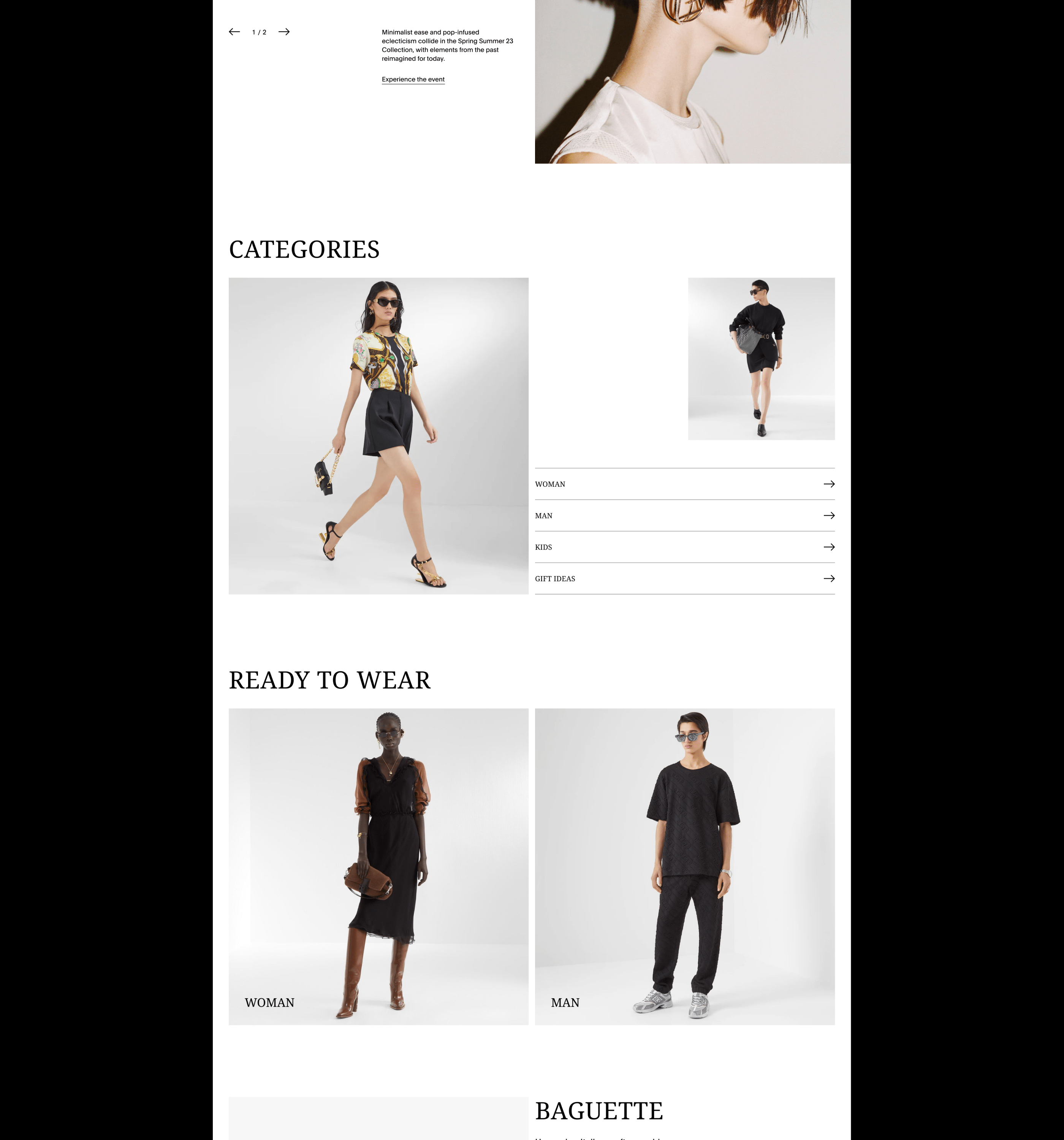 Fendi | e-commerce redesign — Изображение №2 — Интерфейсы на Dprofile