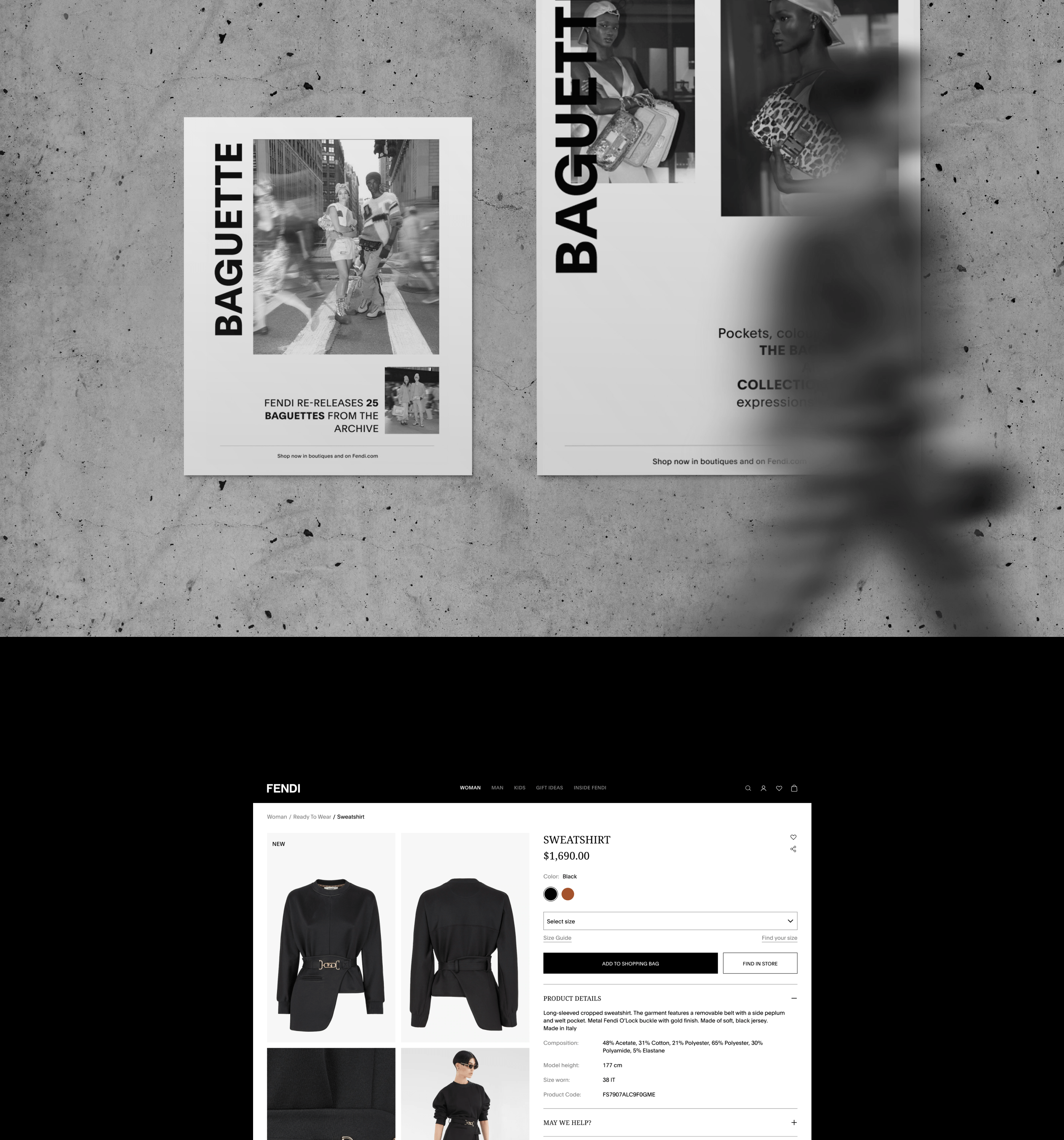 Fendi | e-commerce redesign — Изображение №7 — Интерфейсы на Dprofile