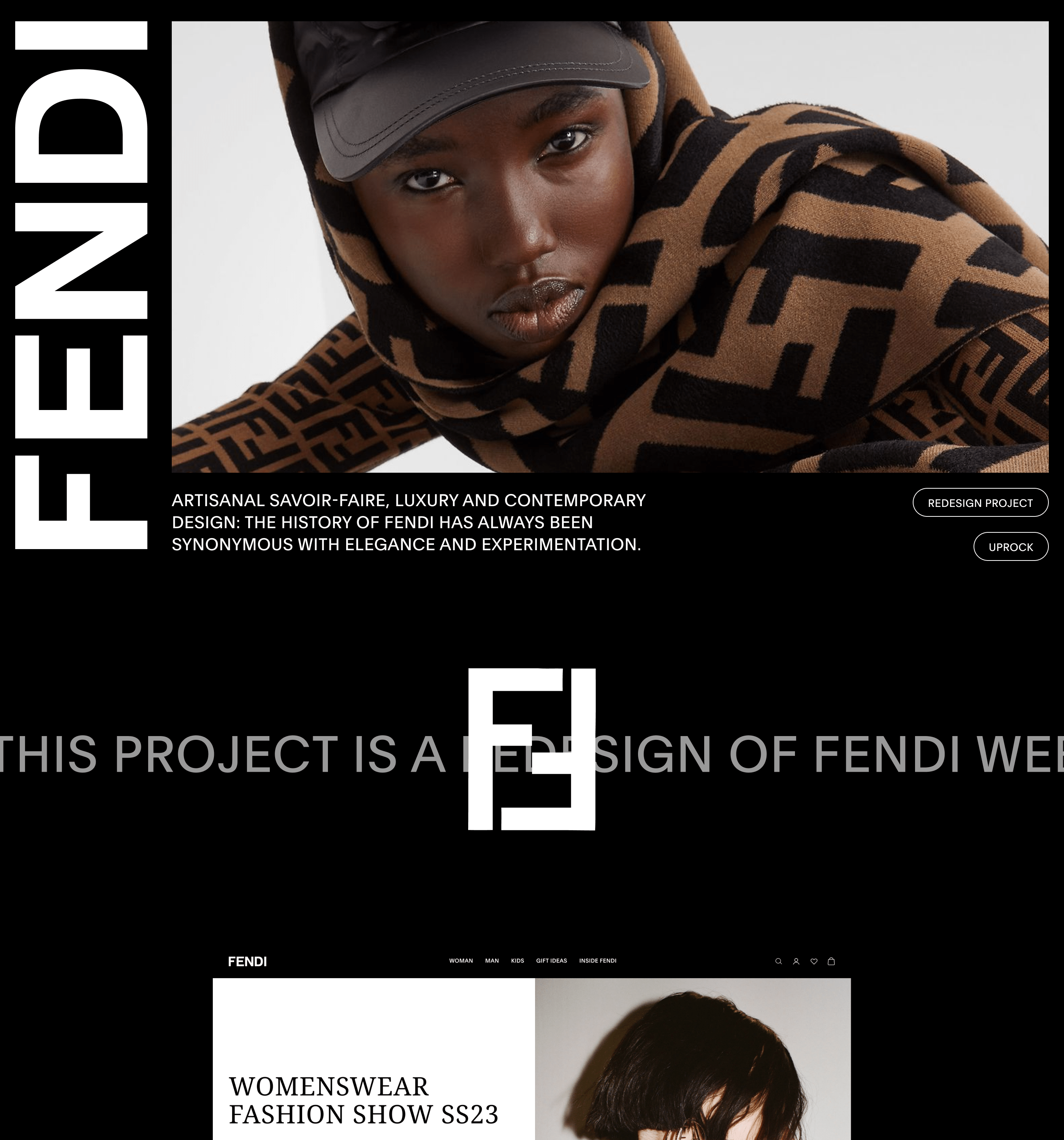 Fendi | e-commerce redesign — Изображение №1 — Интерфейсы на Dprofile