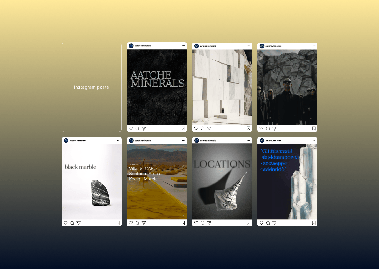 AATCHE MINERALS - marble integrators — Изображение №5 — Интерфейсы, Брендинг на Dprofile