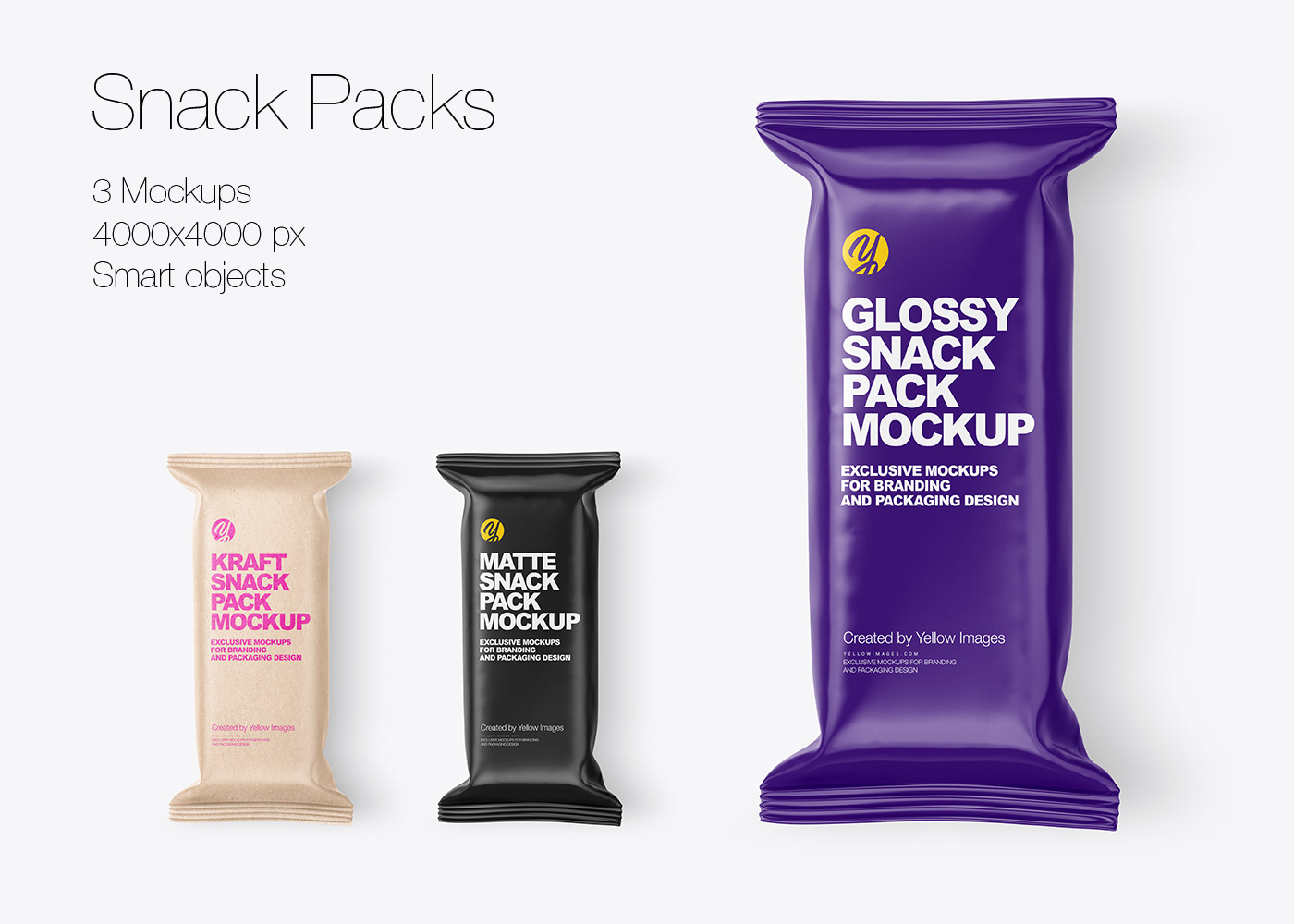 Snack Packs PSD Mockups / Мокап упаковки снэков — Изображение №2 — Брендинг на Dprofile