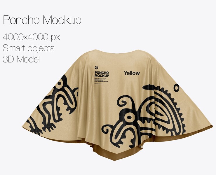 Poncho PSD Mockup / Мокап пончо — Брендинг на Dprofile