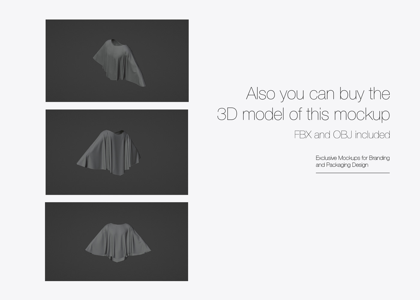 Poncho PSD Mockup / Мокап пончо — Изображение №4 — Брендинг на Dprofile