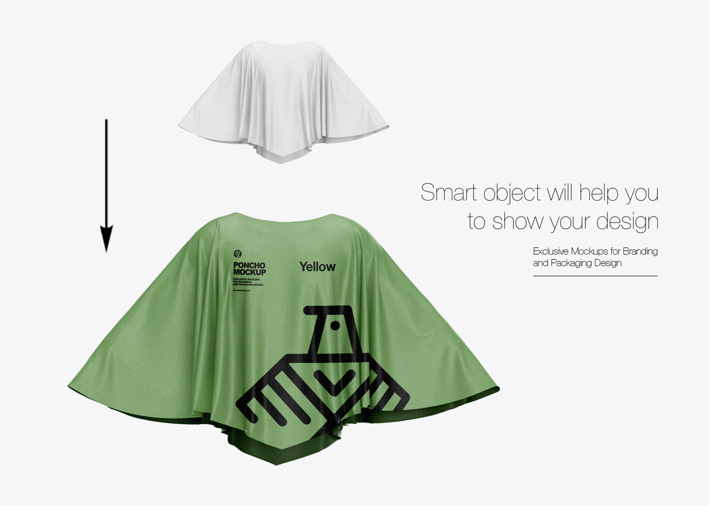 Poncho PSD Mockup / Мокап пончо — Изображение №3 — Брендинг на Dprofile