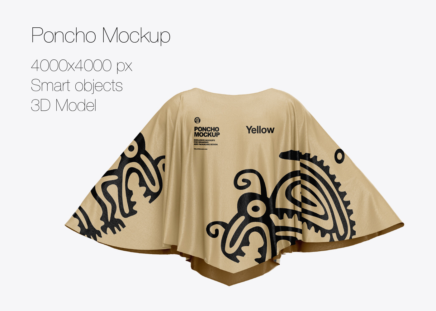 Poncho PSD Mockup / Мокап пончо — Изображение №2 — Брендинг на Dprofile