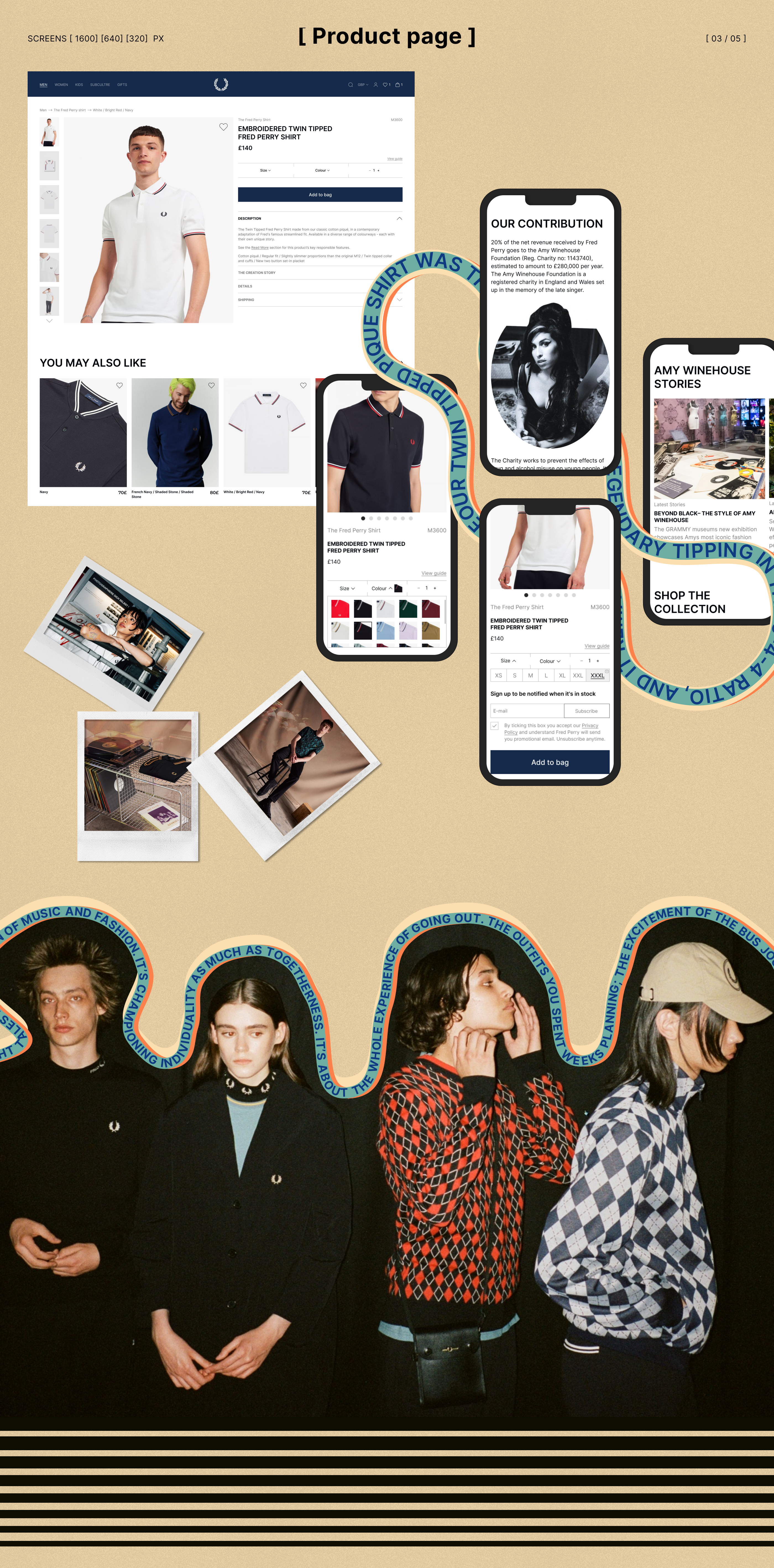 Fred Perry | E commerce website redesign — Изображение №8 — Интерфейсы, Брендинг на Dprofile