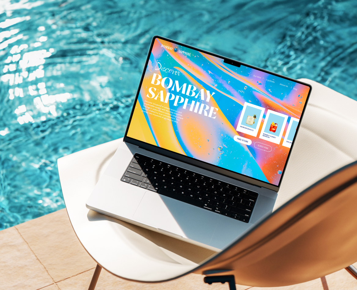 Bombay Sapphire | Landing Page — Интерфейсы на Dprofile