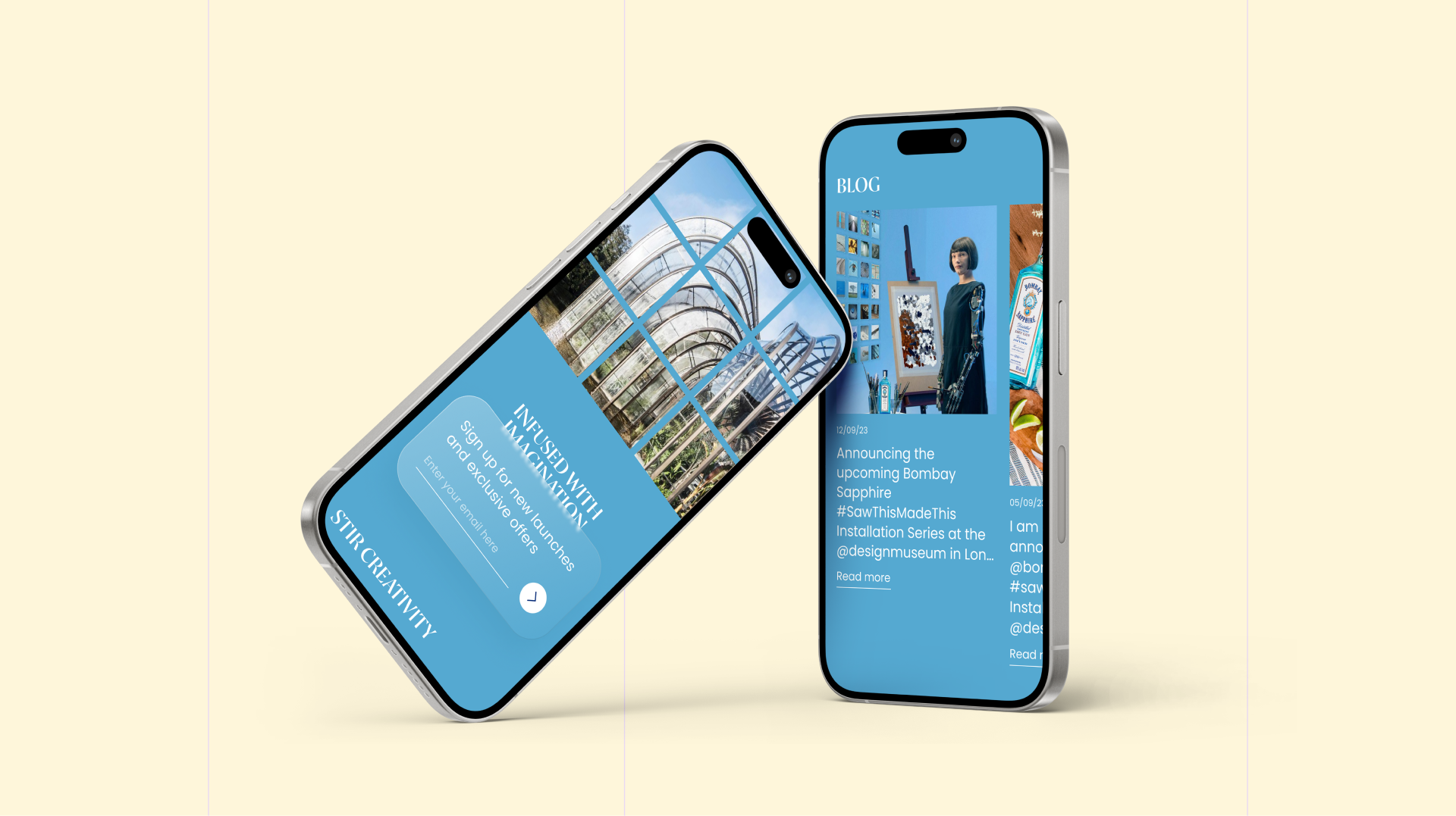 Bombay Sapphire | Landing Page — Изображение №6 — Интерфейсы на Dprofile
