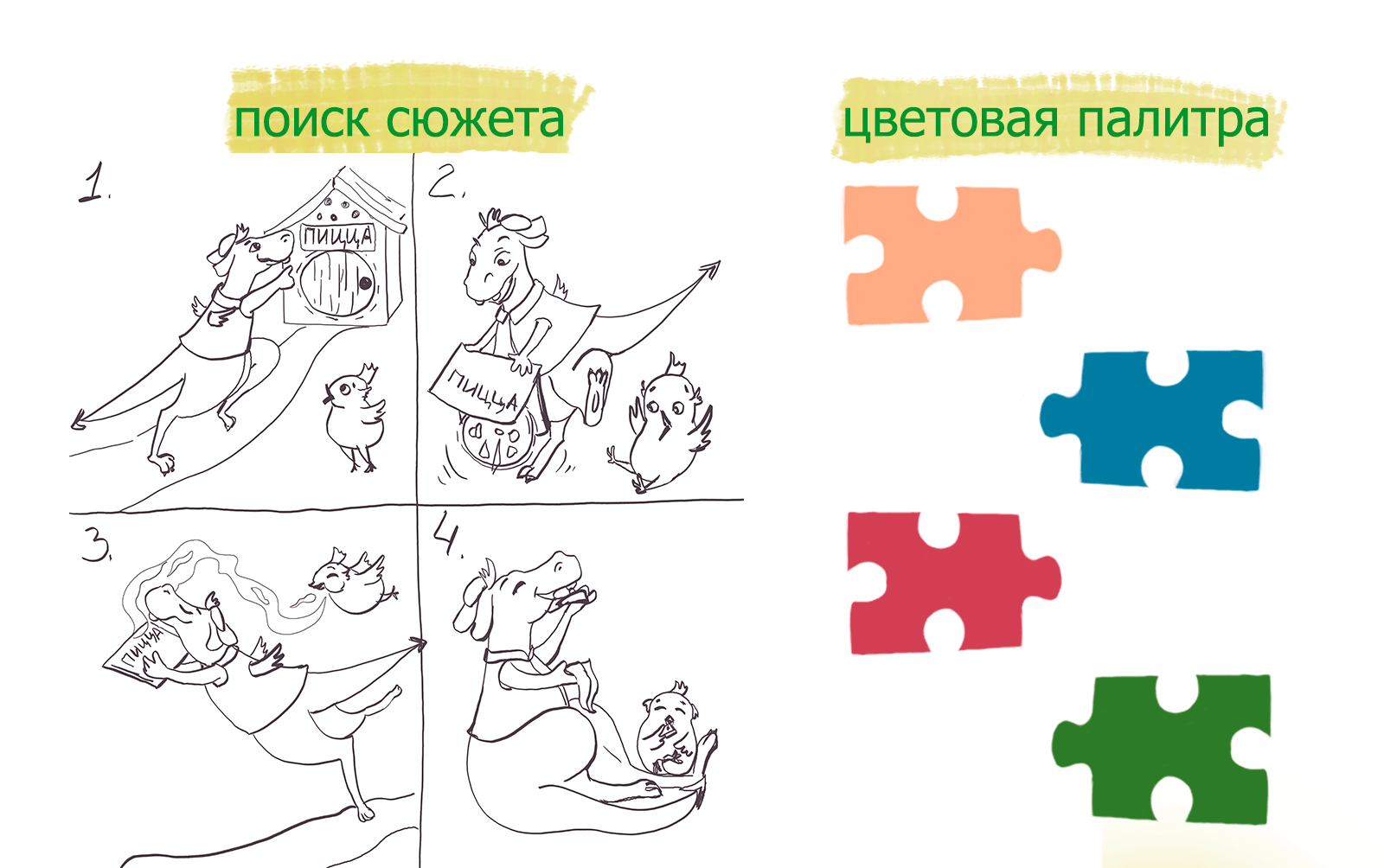 Пазлы и раскраски о дружбе с драконом — Изображение №5 — Иллюстрация на Dprofile