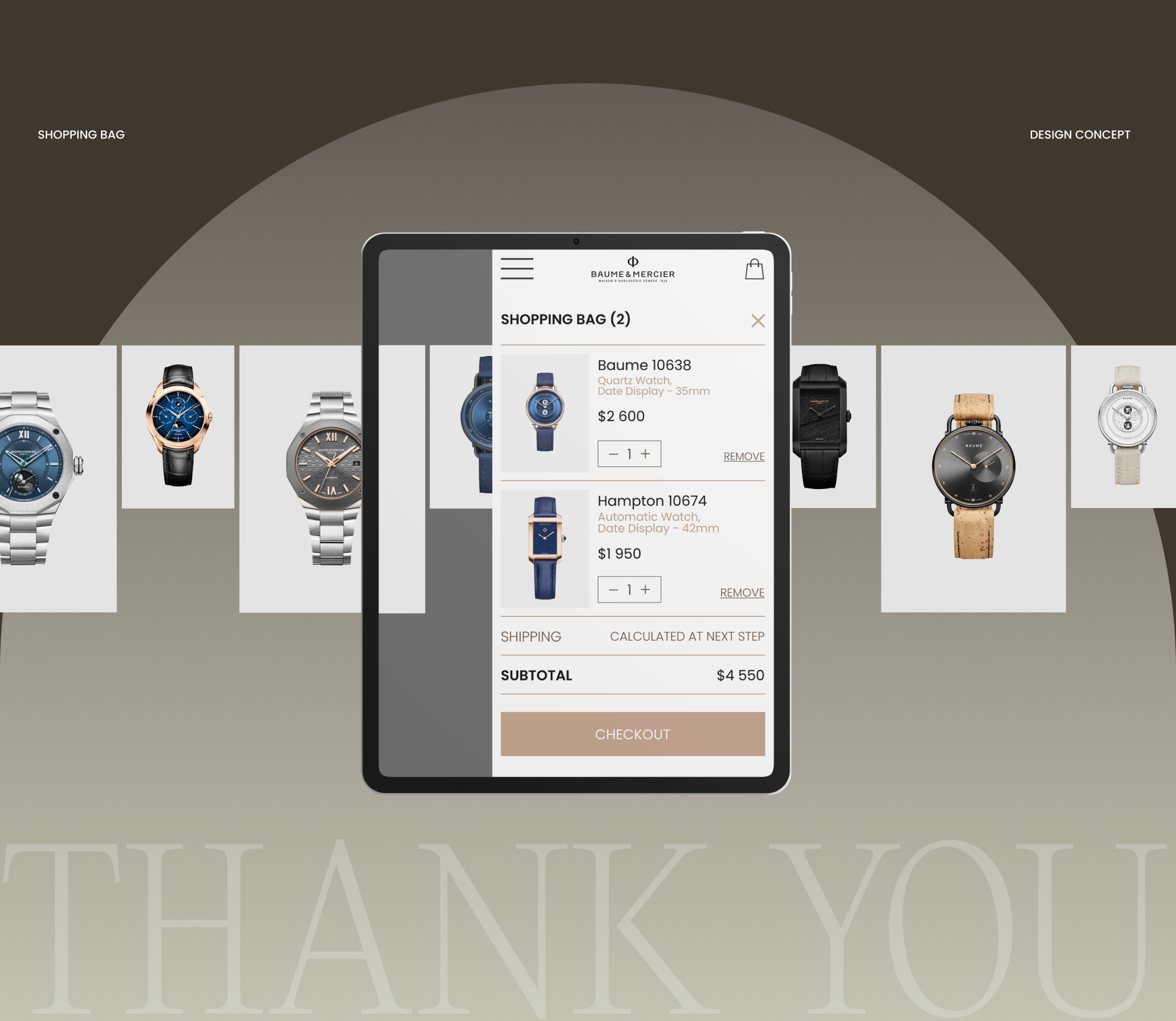 Baume et Mercier. Redesign concept e-commerce. — Изображение №10 — Интерфейсы, Маркетинг на Dprofile