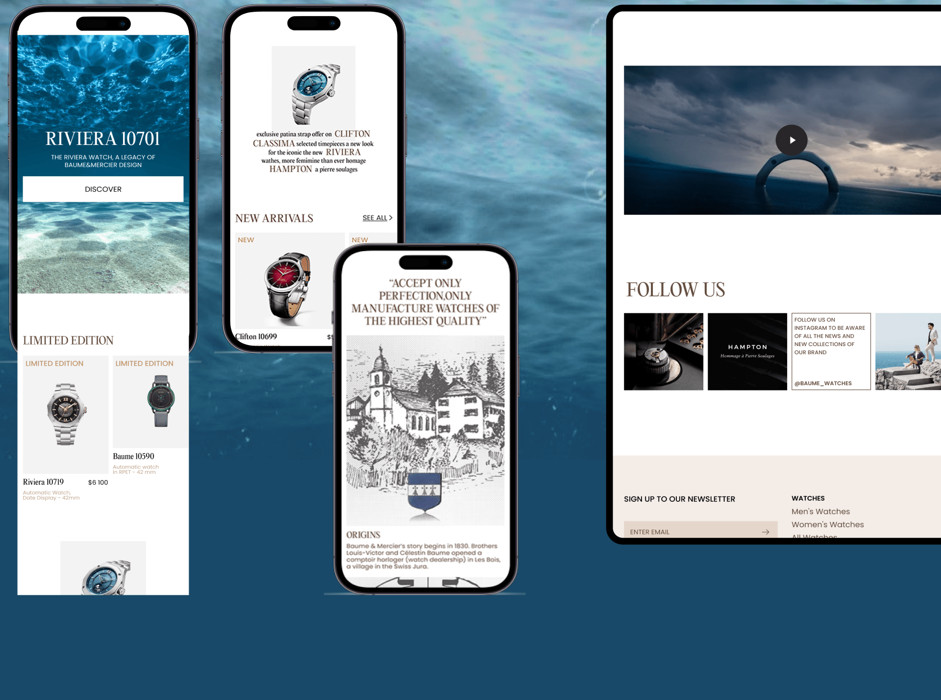 Baume et Mercier. Redesign concept e-commerce. — Изображение №3 — Интерфейсы, Маркетинг на Dprofile