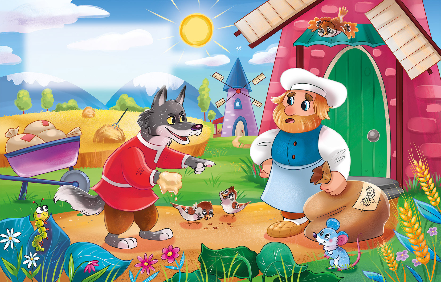 Волк и семеро козлят - детская книга — Изображение №3 — Иллюстрация на Dprofile