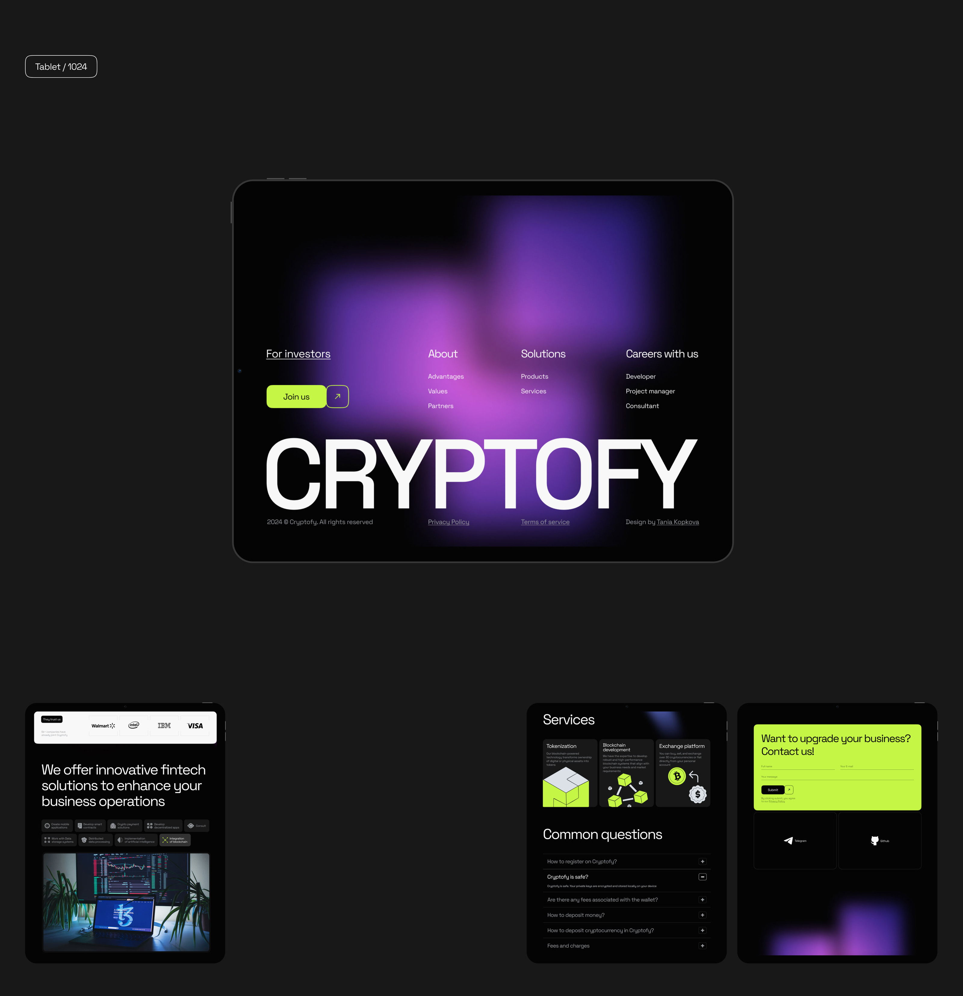 CRYPTOFY website — Изображение №5 — Интерфейсы на Dprofile