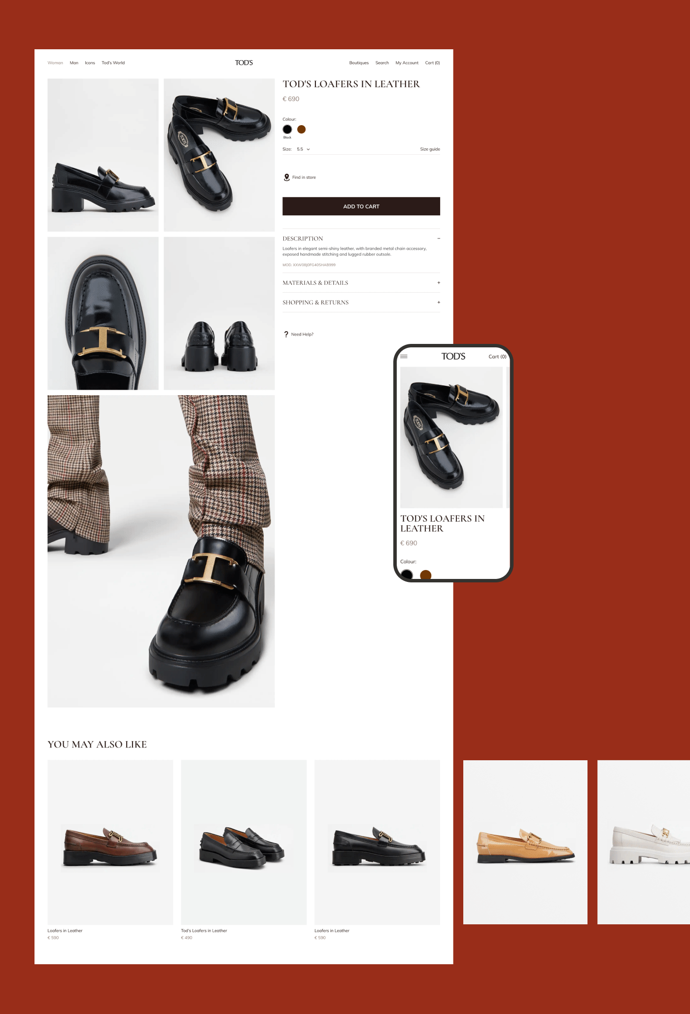 TOD'S - E-commerce redesign — Изображение №7 — Интерфейсы на Dprofile