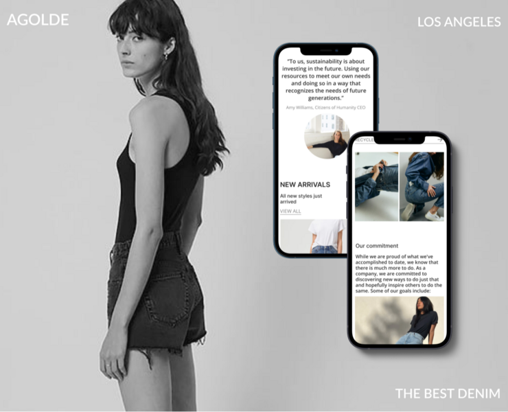 Agolde e-commerce redesign — Интерфейсы, Маркетинг на Dprofile