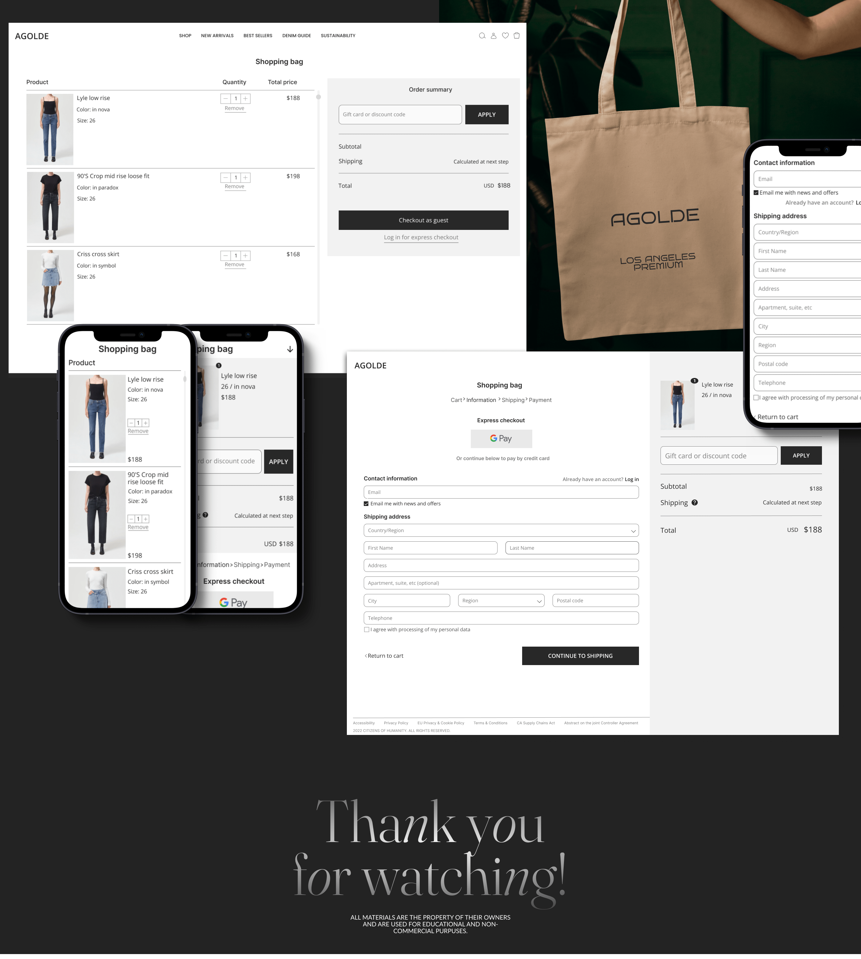 Agolde e-commerce redesign — Изображение №9 — Интерфейсы, Маркетинг на Dprofile