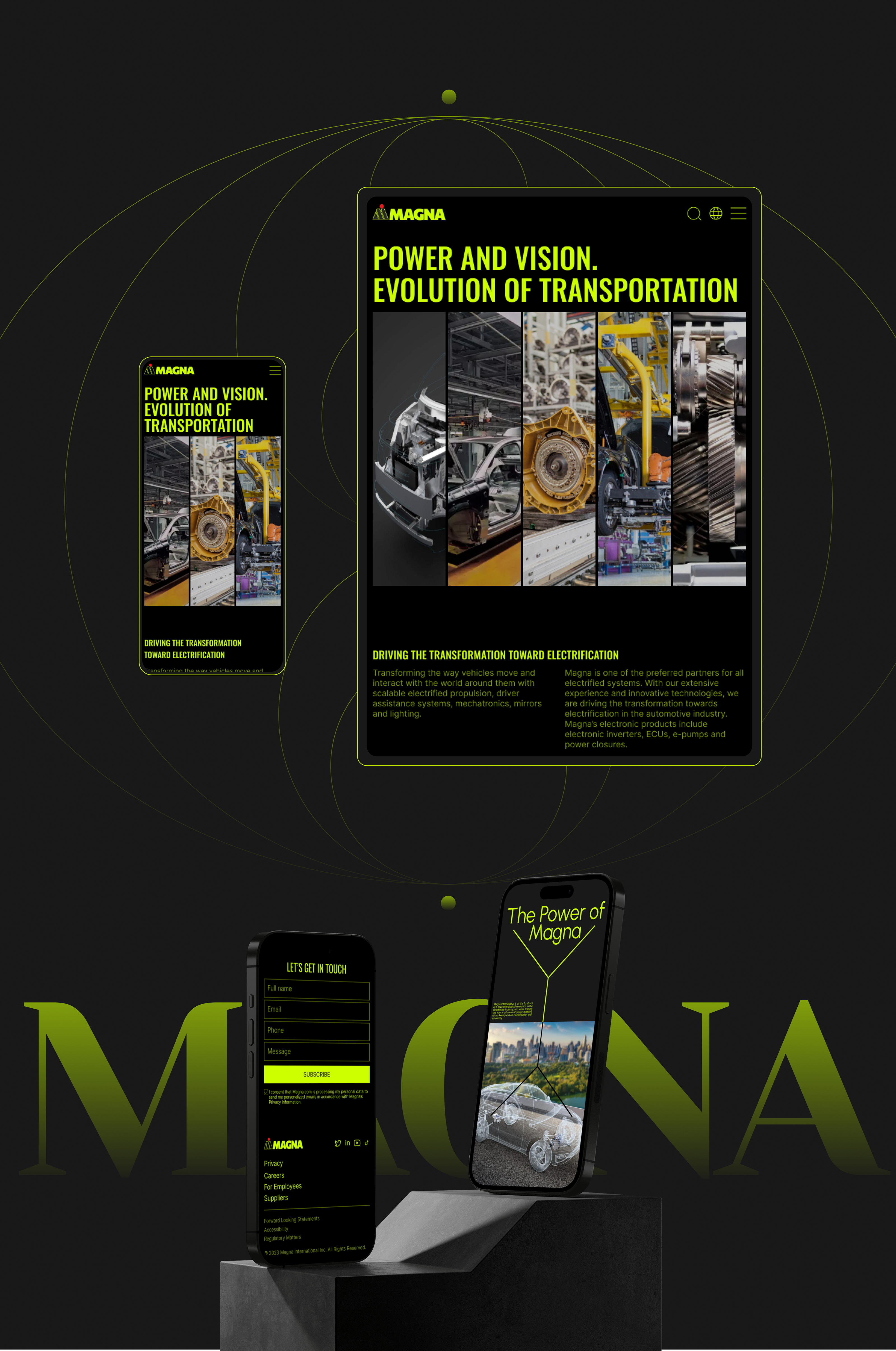 Magna Inc corporate redesign — Изображение №5 — Интерфейсы, Брендинг на Dprofile
