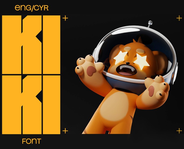 KIKI font — Иллюстрация, Графика на Dprofile