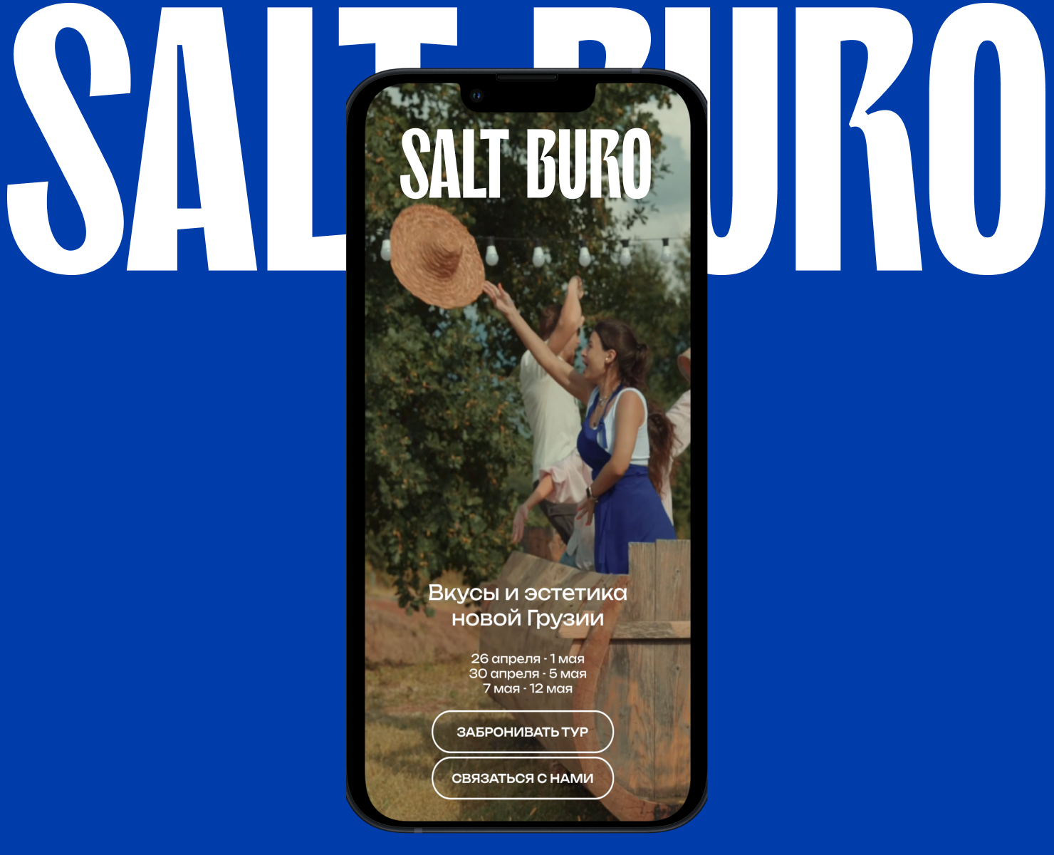 Сайт агентства Salt Buro — авторские туры в Грузии на Dprofile