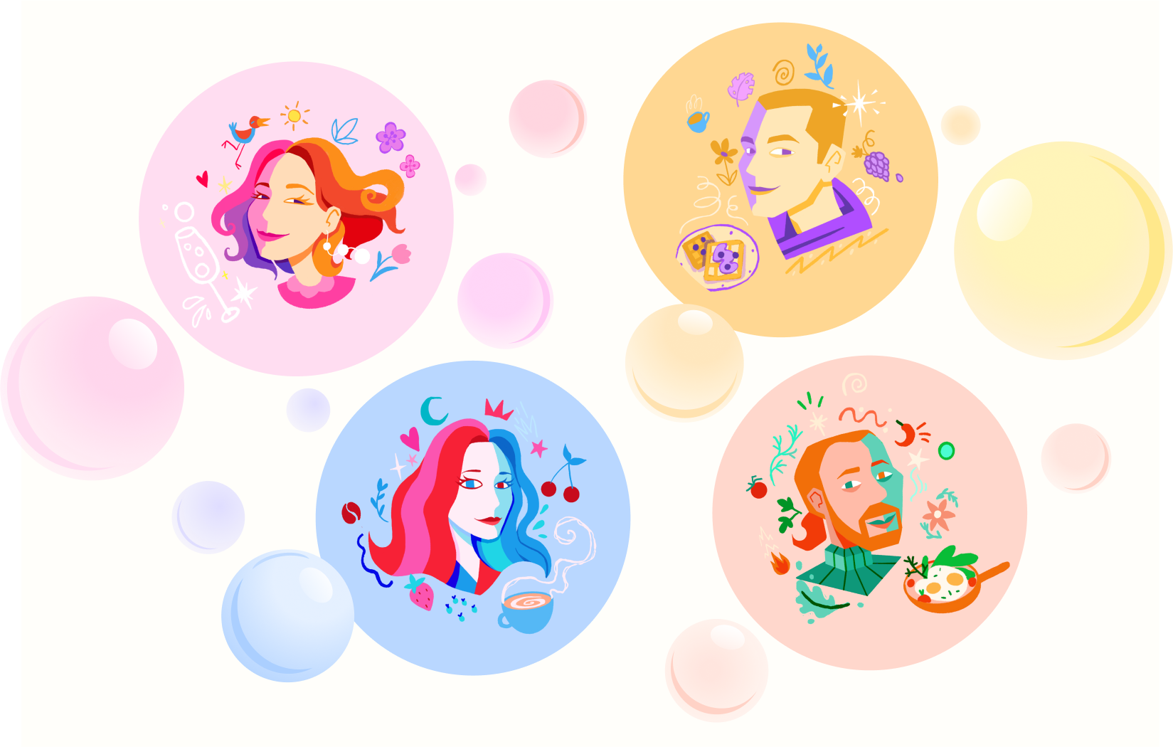 Дизайн стаканчиков + открыток КофеБрют — Изображение №3 — Брендинг, Иллюстрация на Dprofile