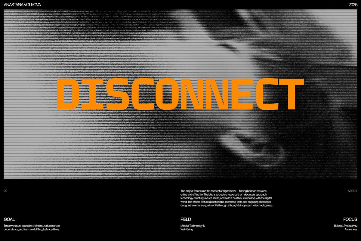 Disconnect | Design concept — Изображение №1 — Интерфейсы, Брендинг на Dprofile