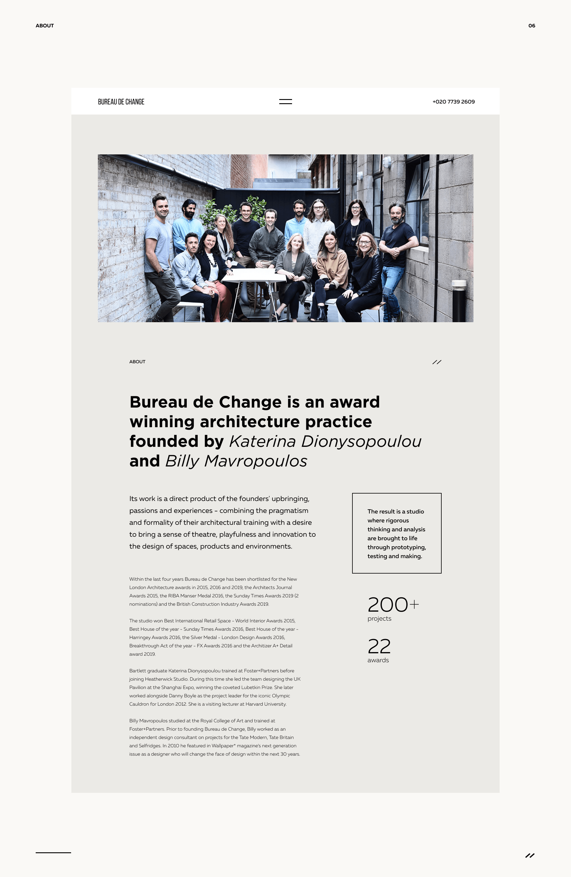 Architecture studio Bureau de Change — Изображение №4 — Интерфейсы на Dprofile