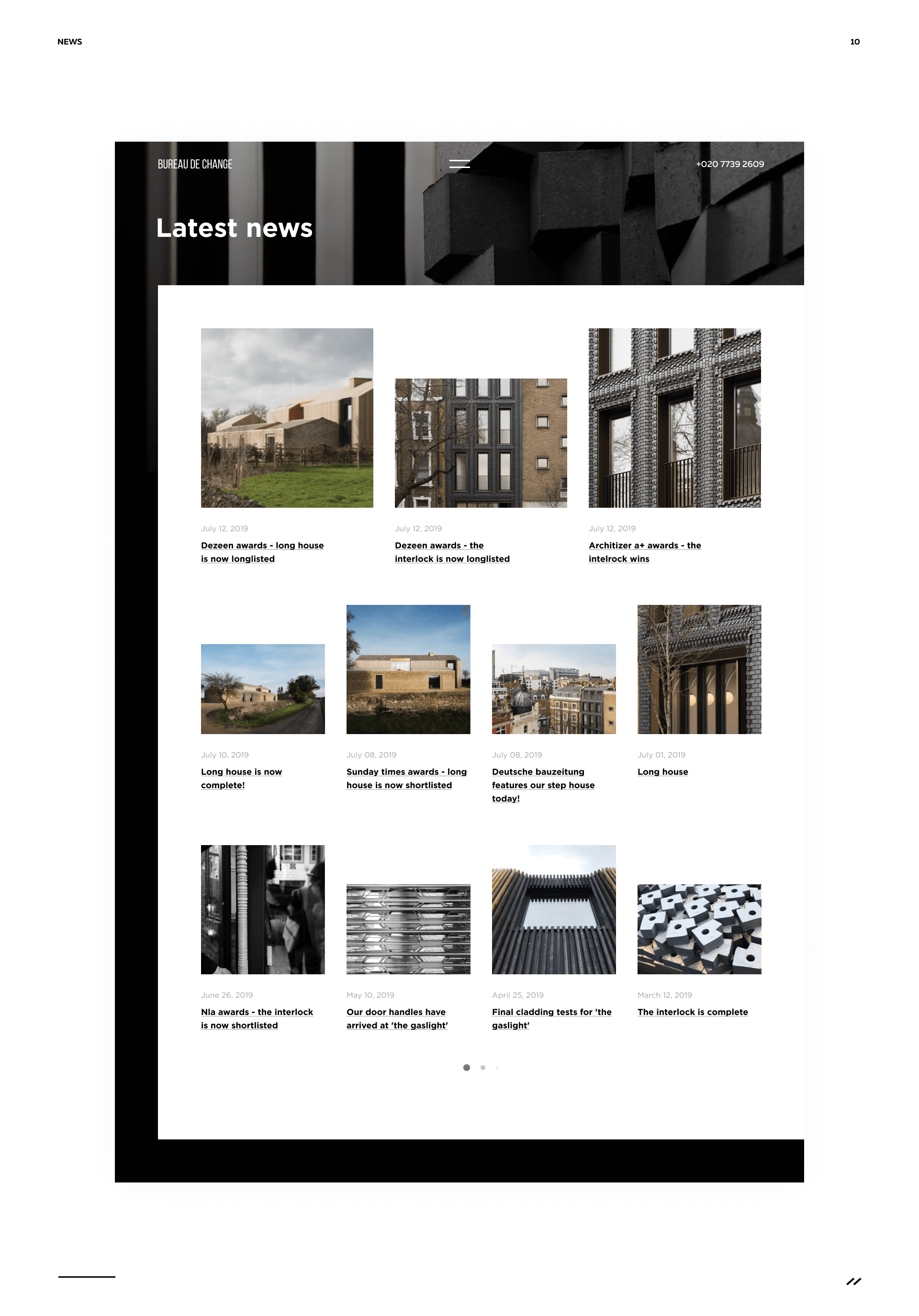 Architecture studio Bureau de Change — Изображение №7 — Интерфейсы на Dprofile