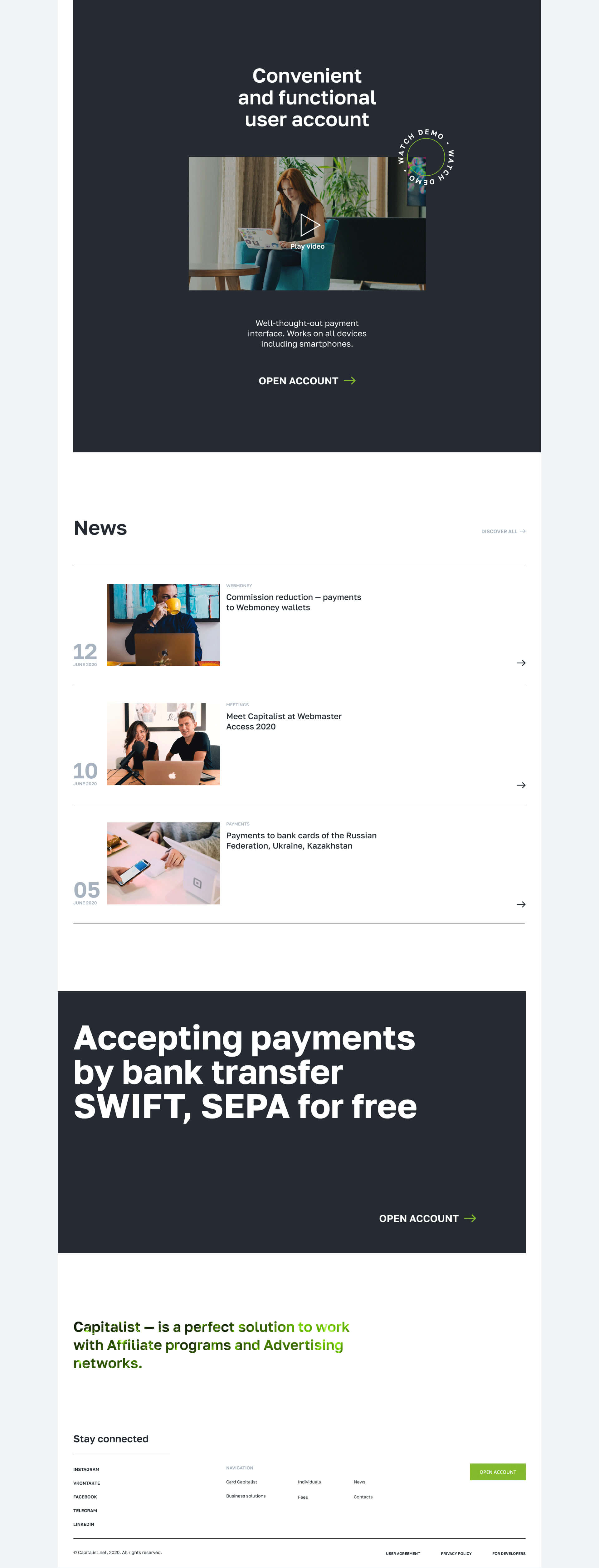 Capitalist redesign concept — Изображение №3 — Интерфейсы на Dprofile