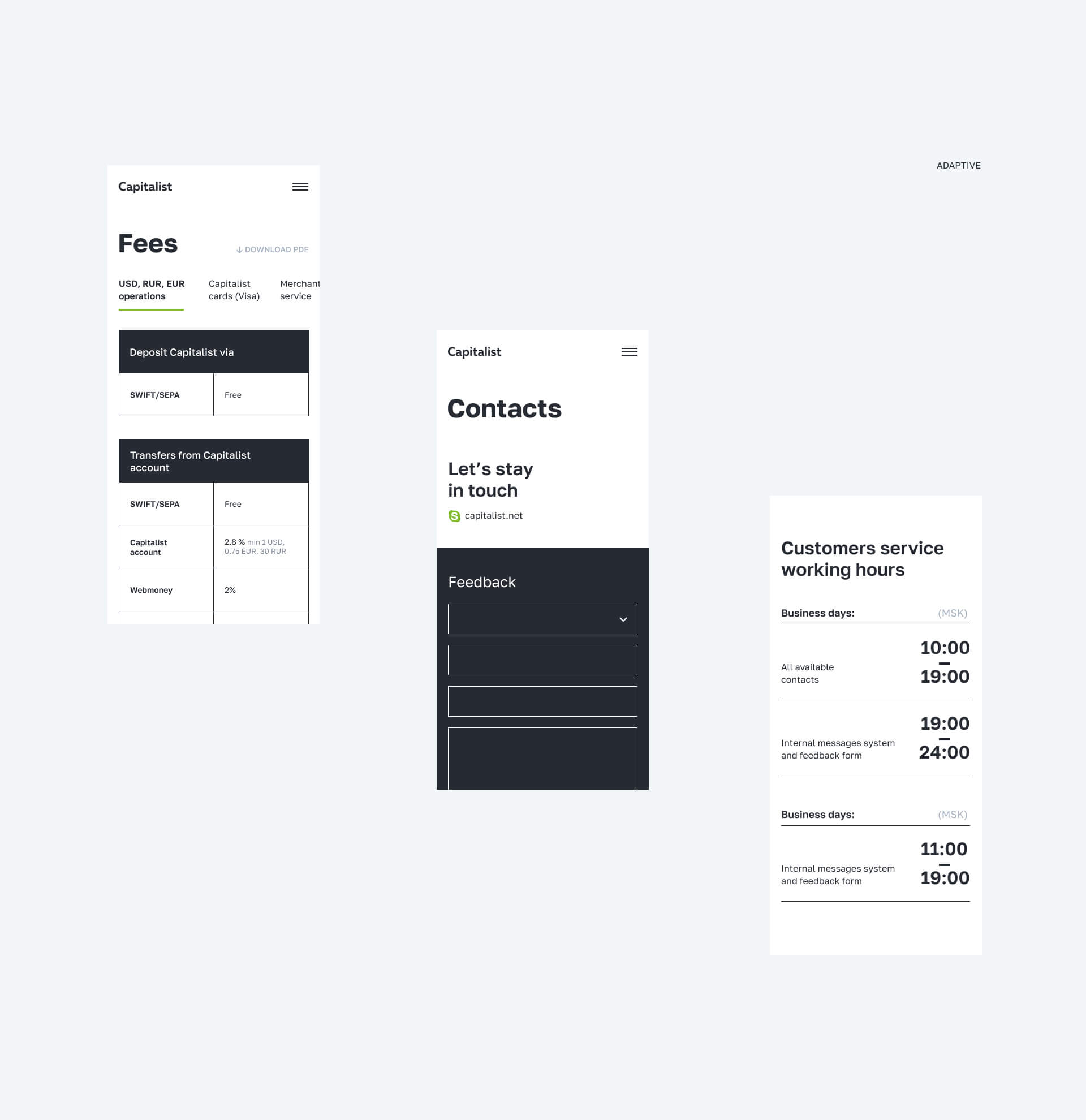 Capitalist redesign concept — Изображение №10 — Интерфейсы на Dprofile