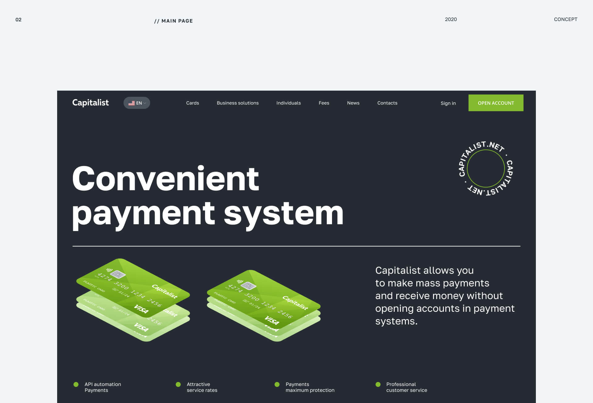Capitalist redesign concept — Изображение №1 — Интерфейсы на Dprofile