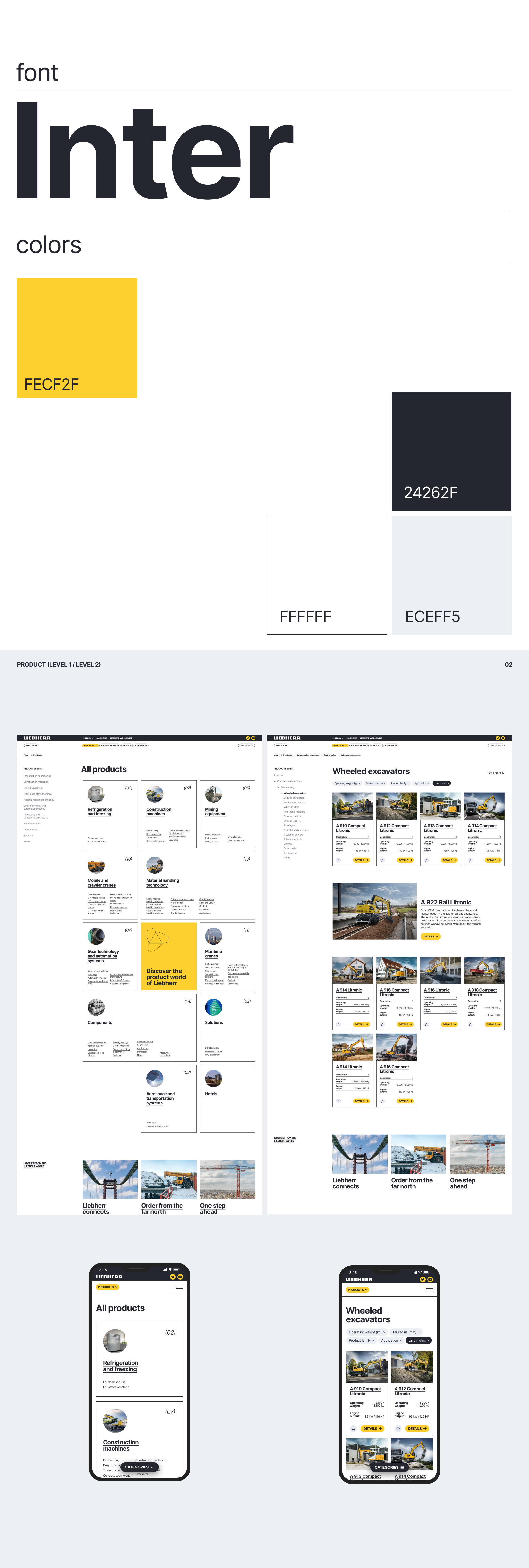 Liebherr corporate site redesign concept — Изображение №4 — Интерфейсы на Dprofile
