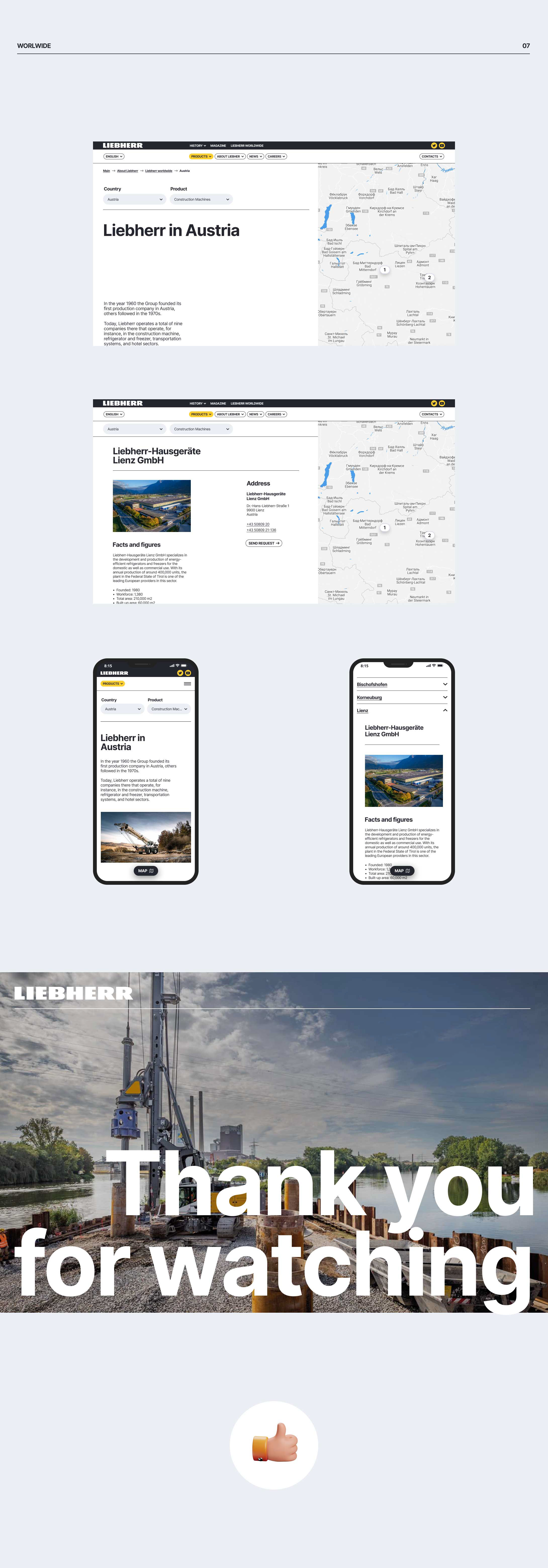 Liebherr corporate site redesign concept — Изображение №10 — Интерфейсы на Dprofile