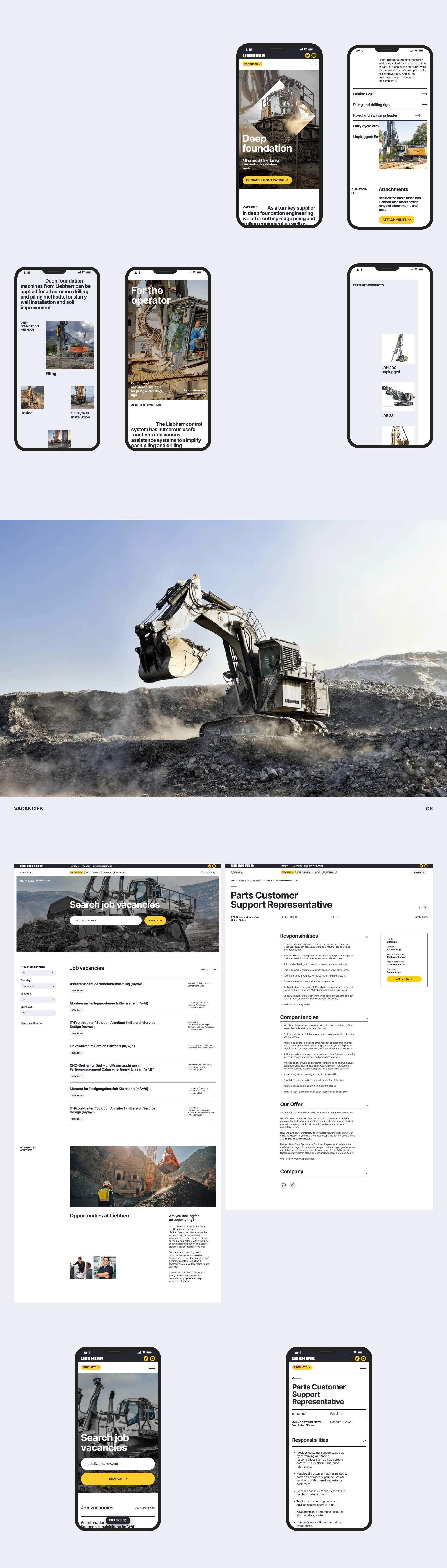 Liebherr corporate site redesign concept — Изображение №9 — Интерфейсы на Dprofile