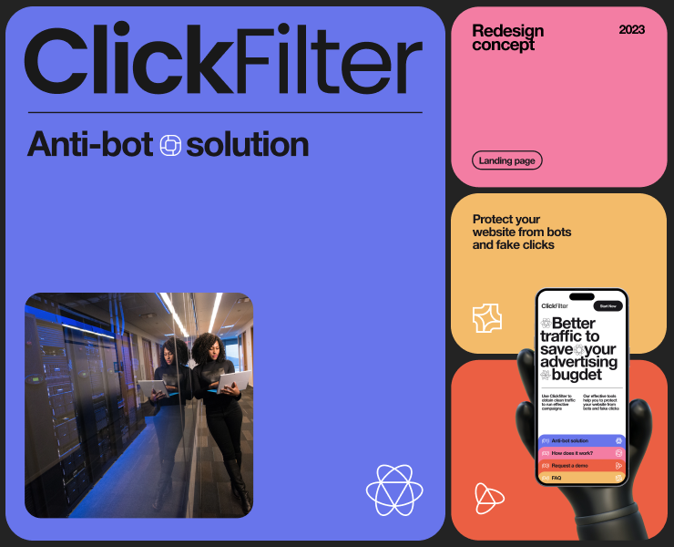 ClickFilter Landing Page — Интерфейсы на Dprofile