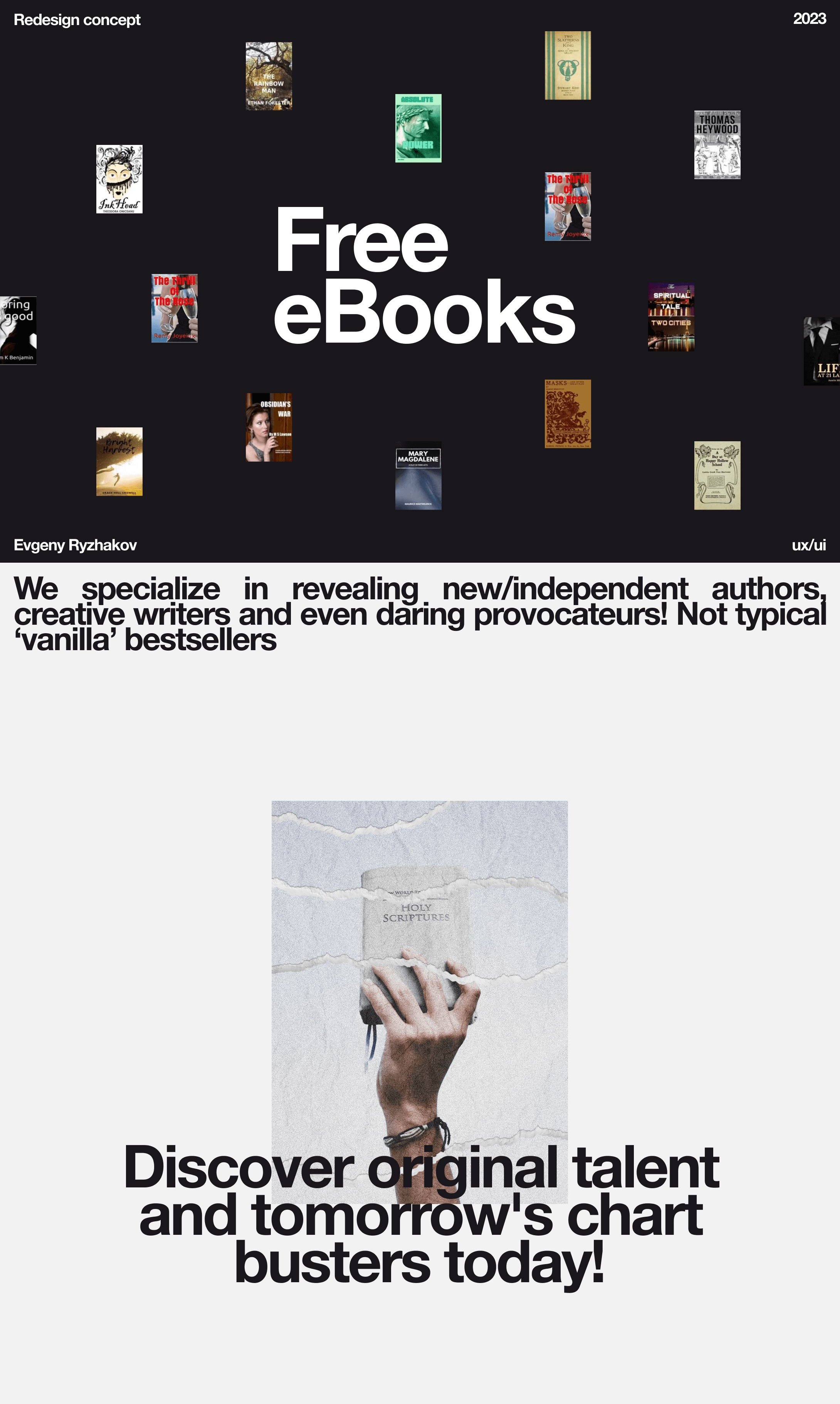 Free eBook Redesign Concept — Изображение №1 — Интерфейсы на Dprofile
